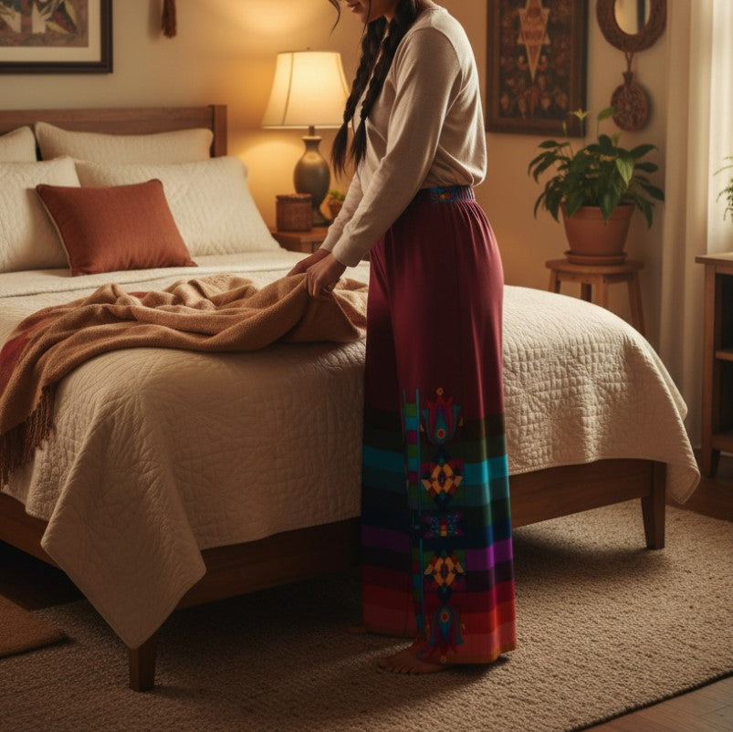 Floral Pathway Ribbon Pants