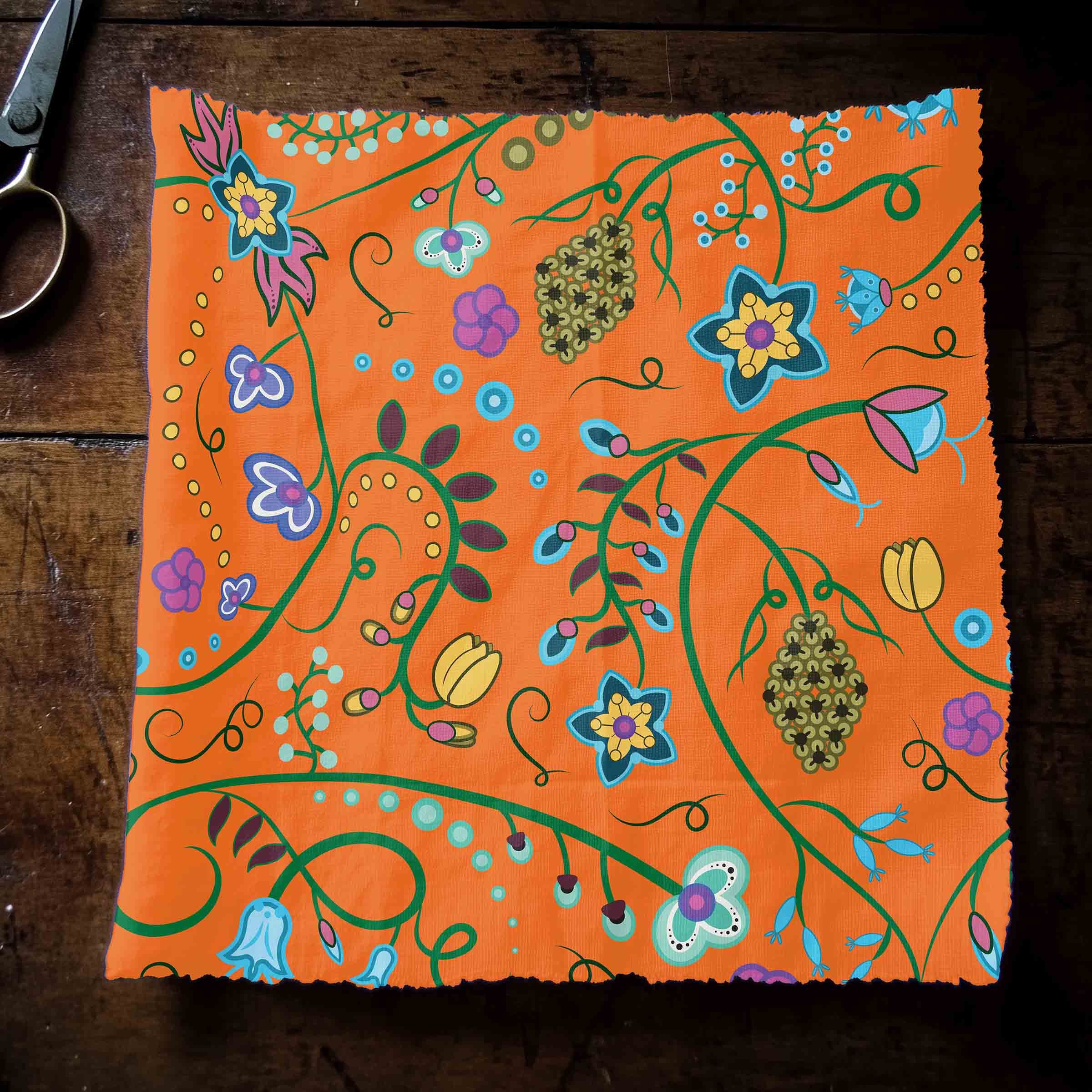 Fresh Fleur Carrot 42 inch Cotton Poplin Pre Order