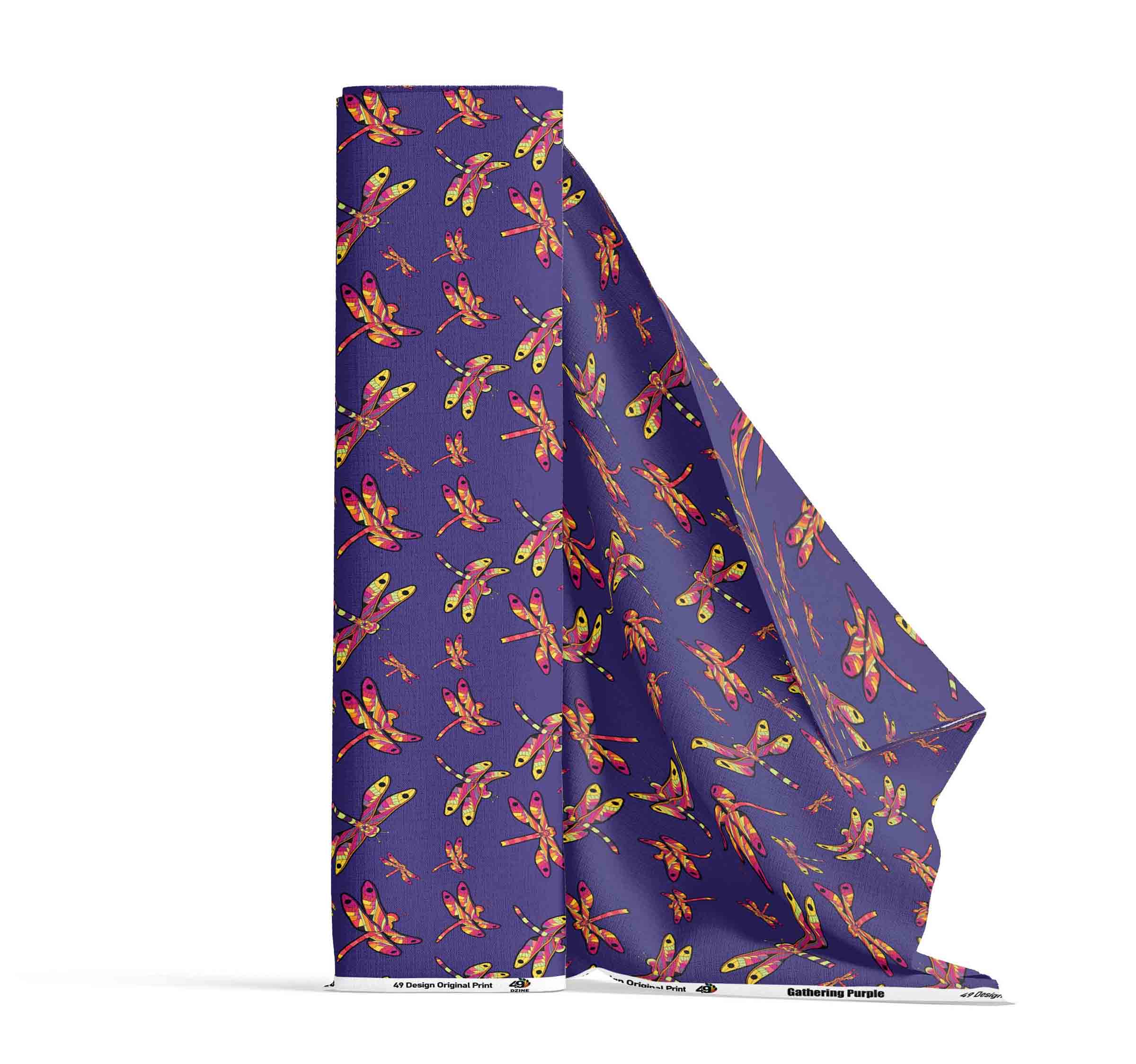 Gathering Purple 42 inch Cotton Poplin Pre Order