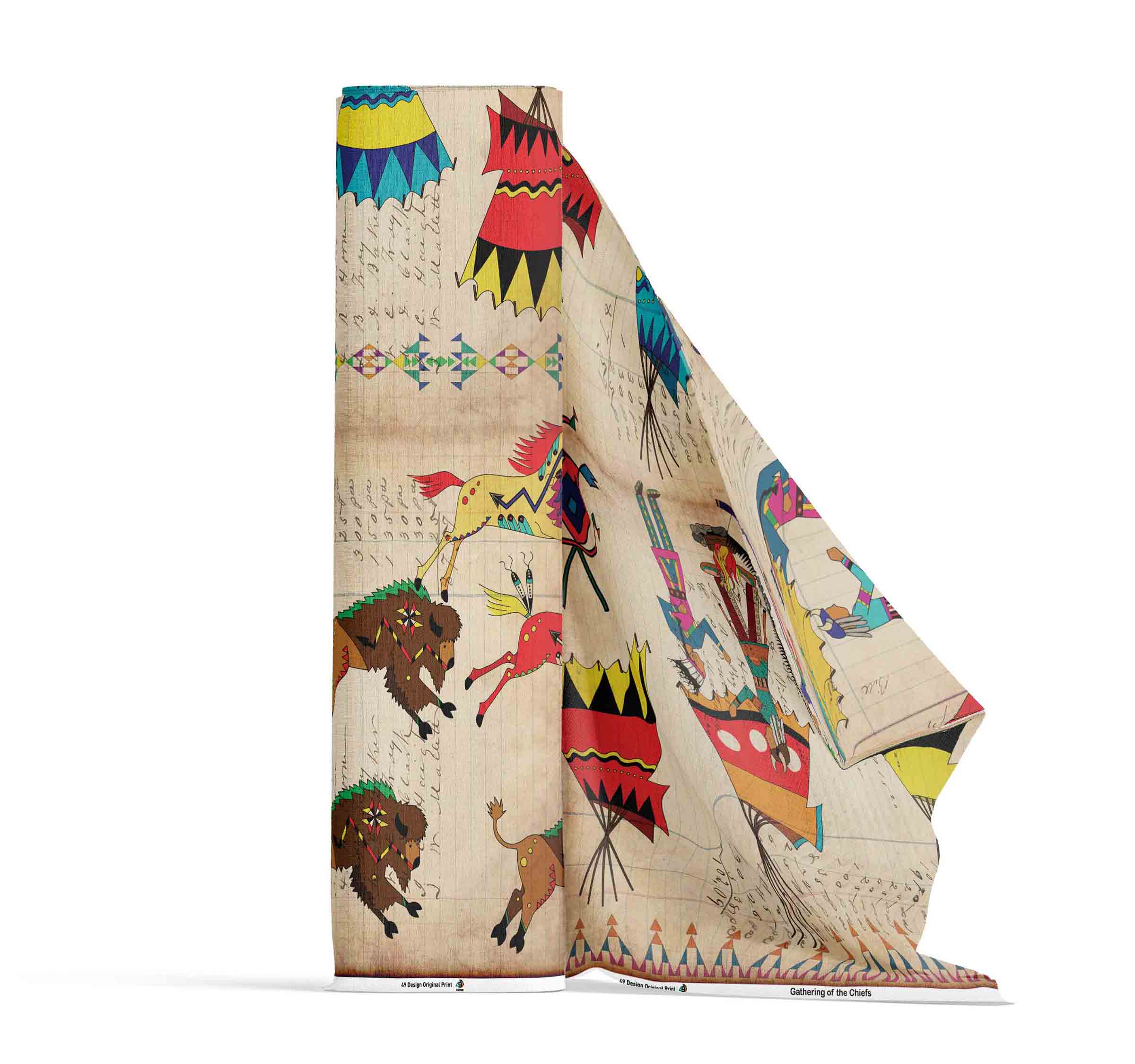 Gathering of the Chiefs 42 inch Cotton Poplin Pre Order