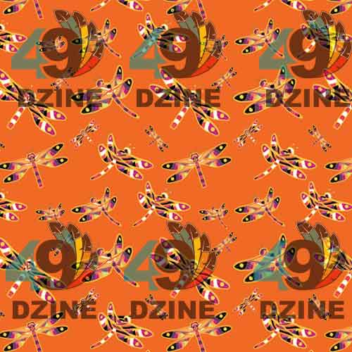 Gathering Yellow Black Orange 42 Inch Cotton Poplin Pre Order