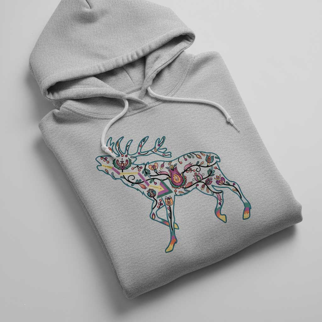 Elk Floral Animals 01 Various Sizes