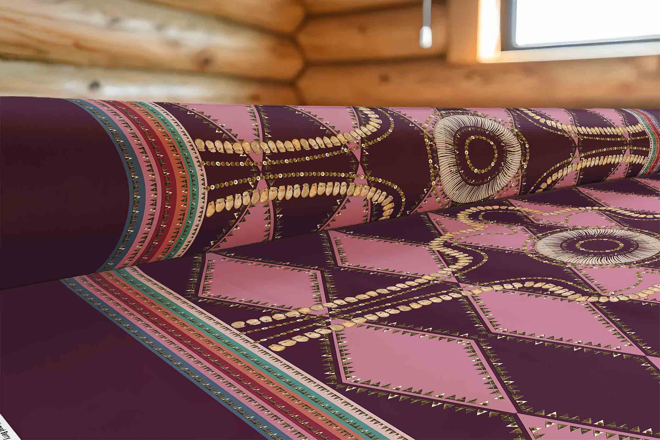 Gilded Nomad Berry 42 Inch Cotton Poplin Pre Order