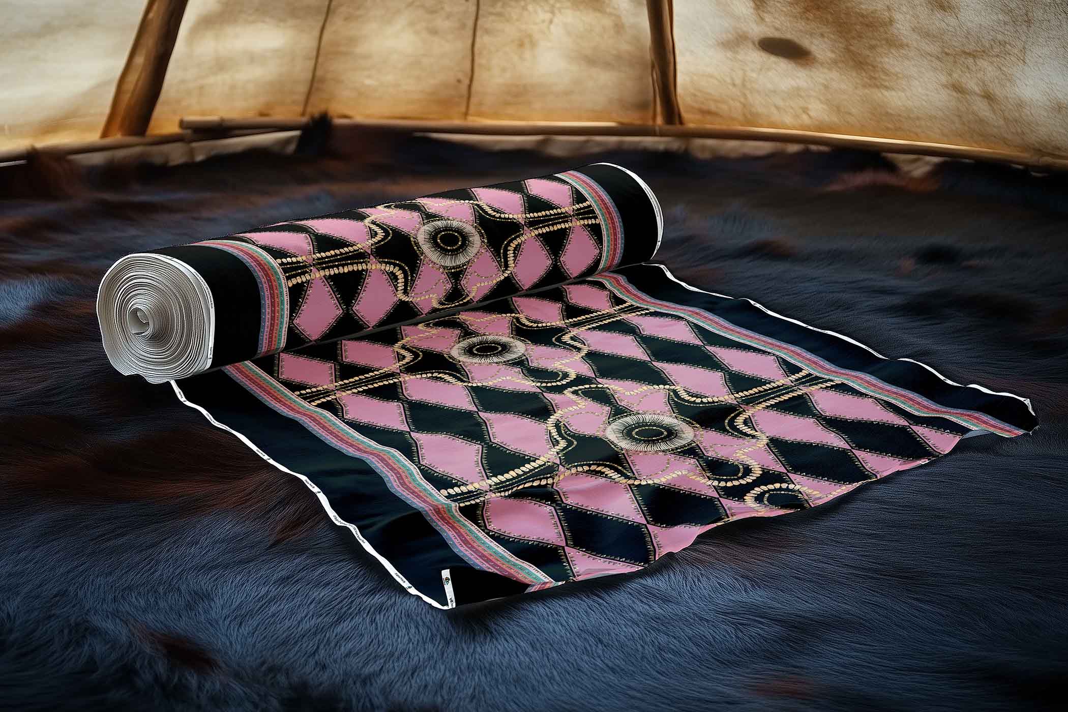 Gilded Nomad Black 42 Inch Cotton Poplin Pre Order