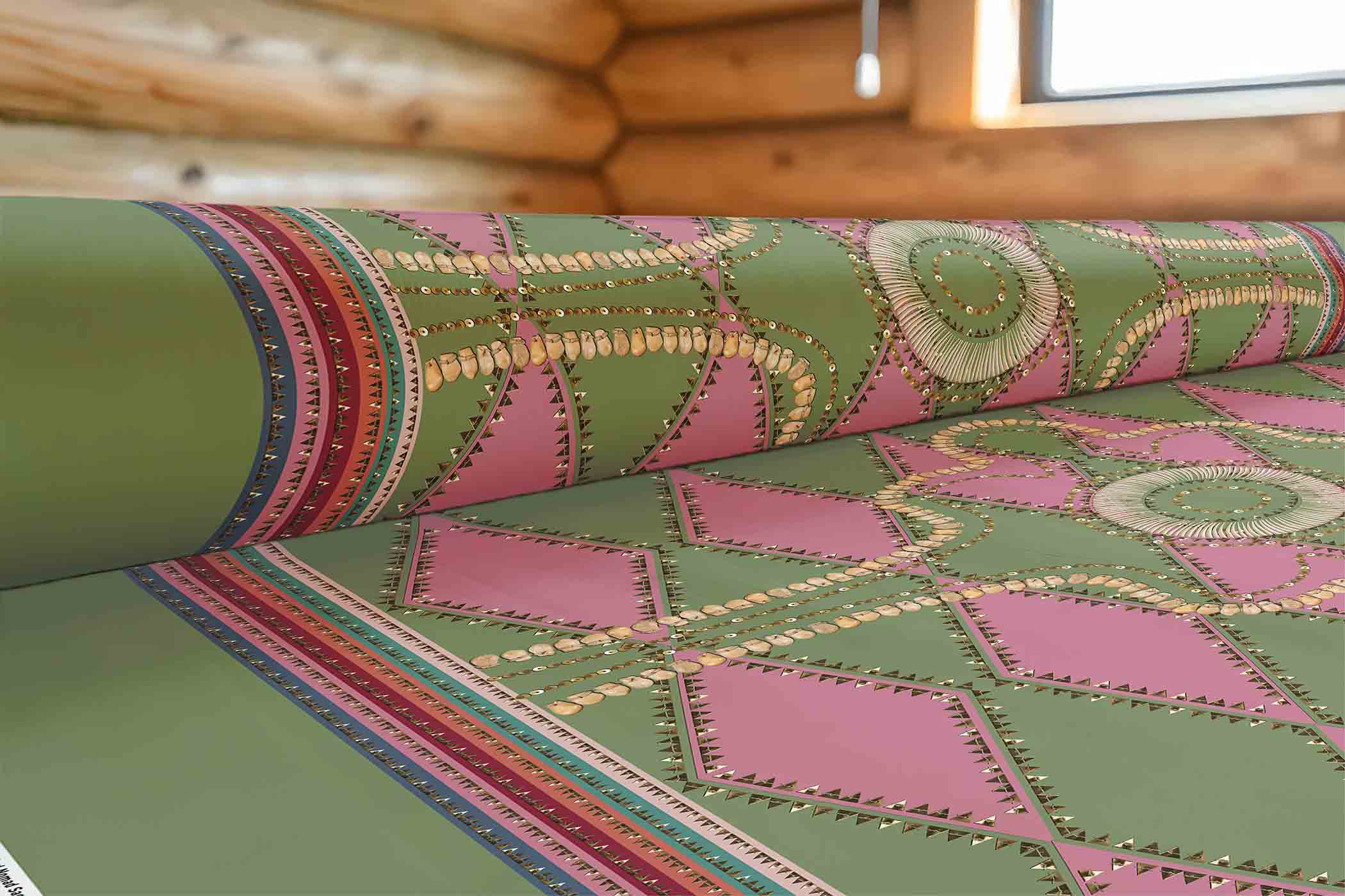 Gilded Nomad Sage 42 Inch Cotton Poplin Pre Order