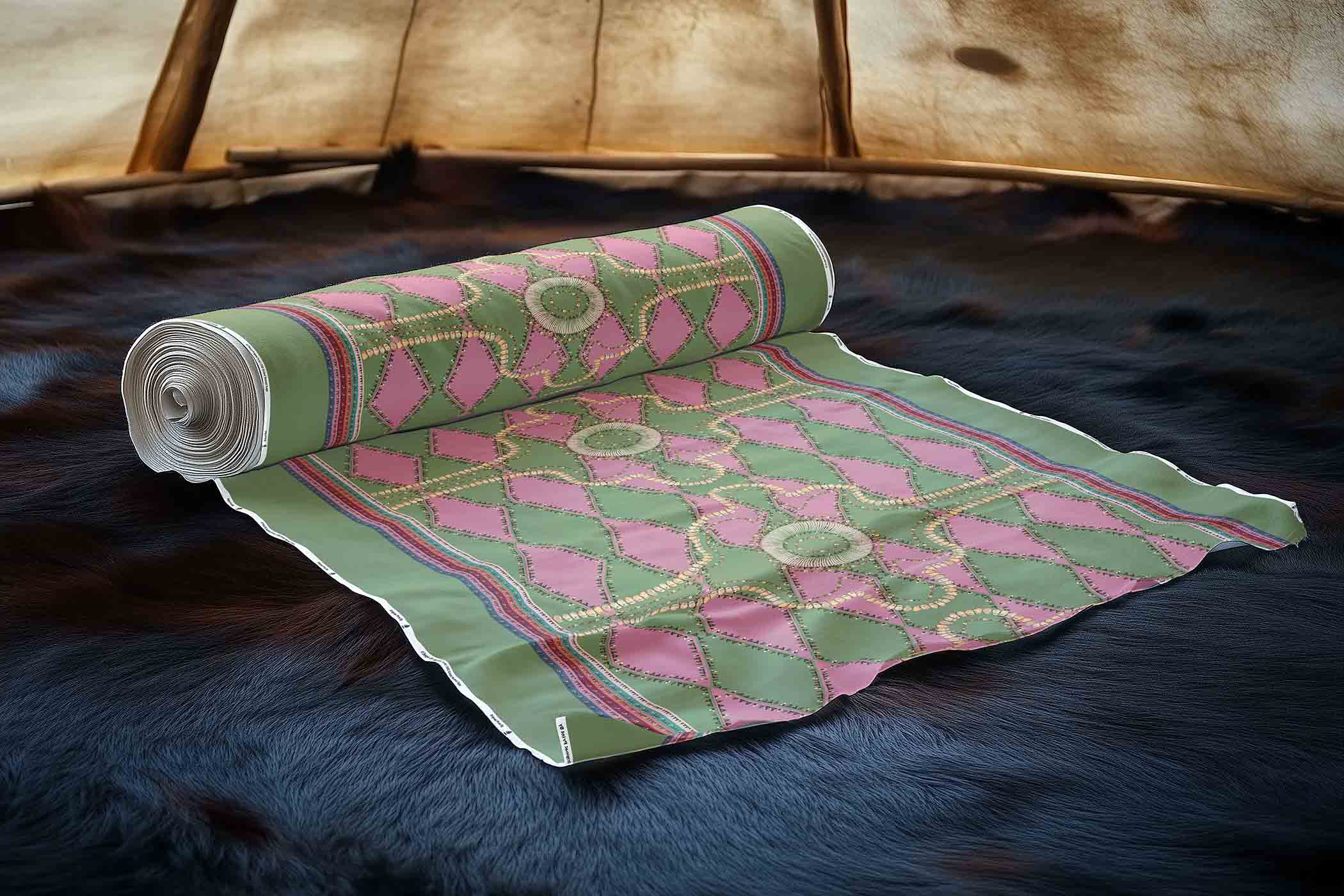 Gilded Nomad Sage 42 Inch Cotton Poplin Pre Order