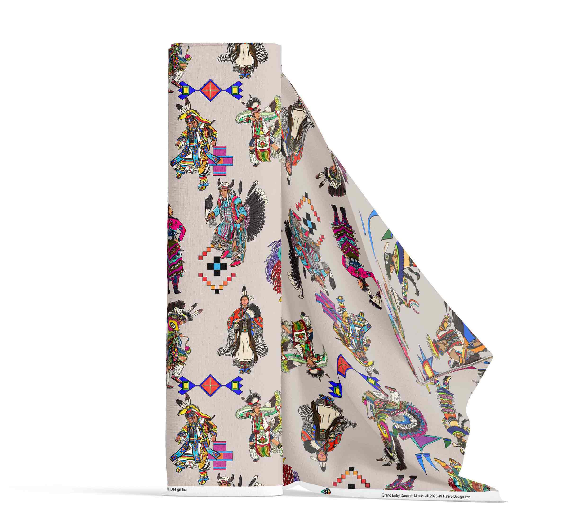 Grand Entry Dancers Muslin Large 42 Inch Cotton Poplin Pre Order