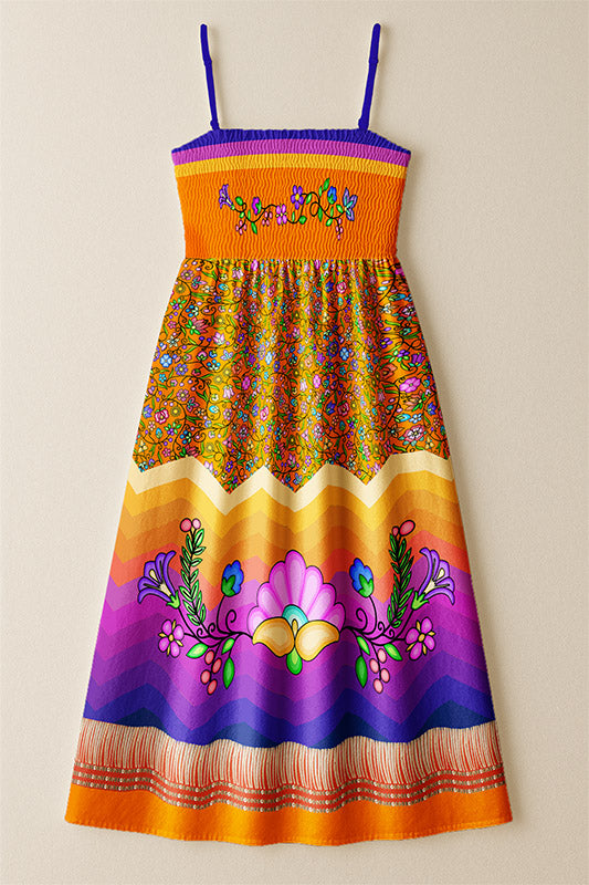 Grandmother Legacy Orange 3 Smock Top Dress