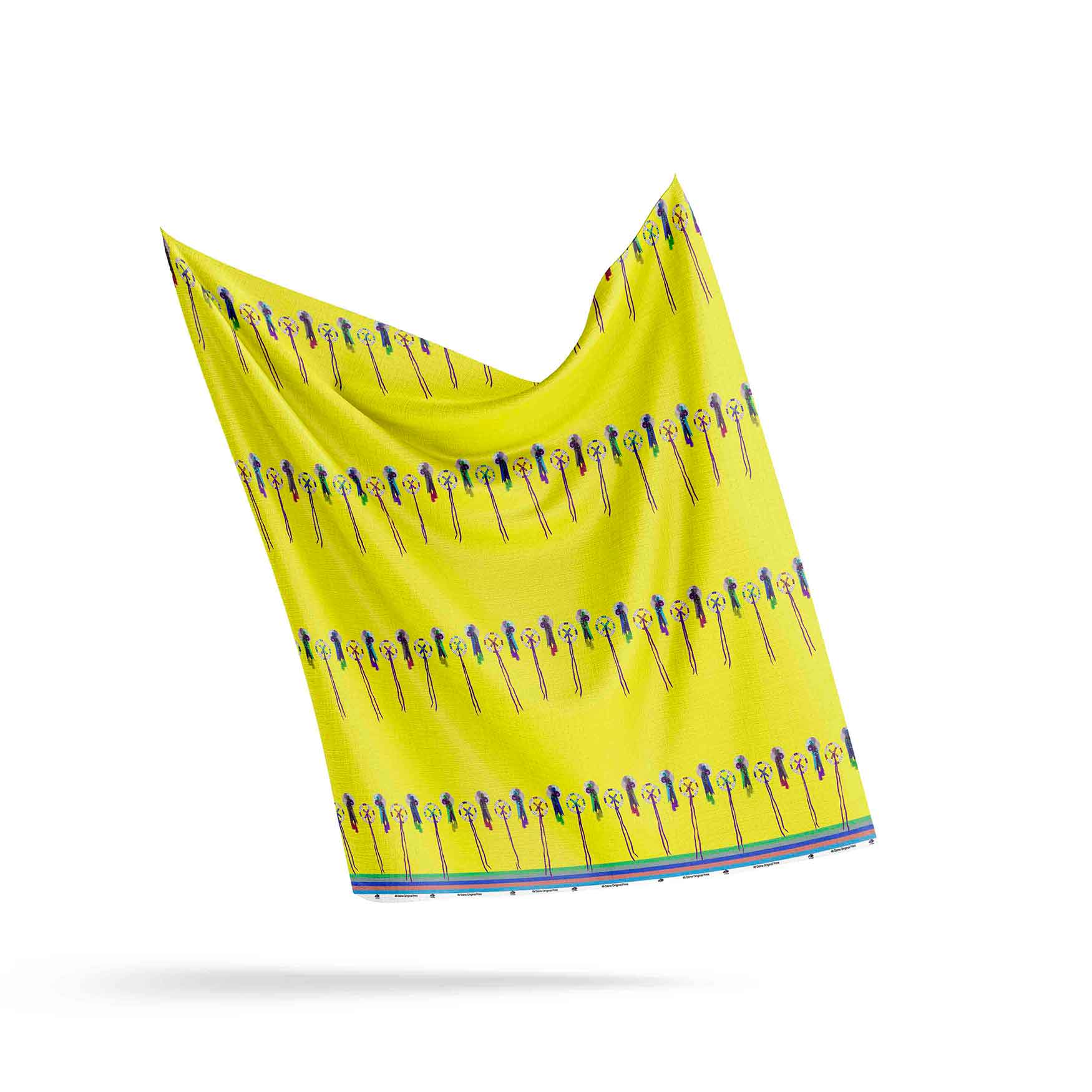 Silk Ribbons and Belles Royal Yellow 56 inch Cotton Poplin Pre Order