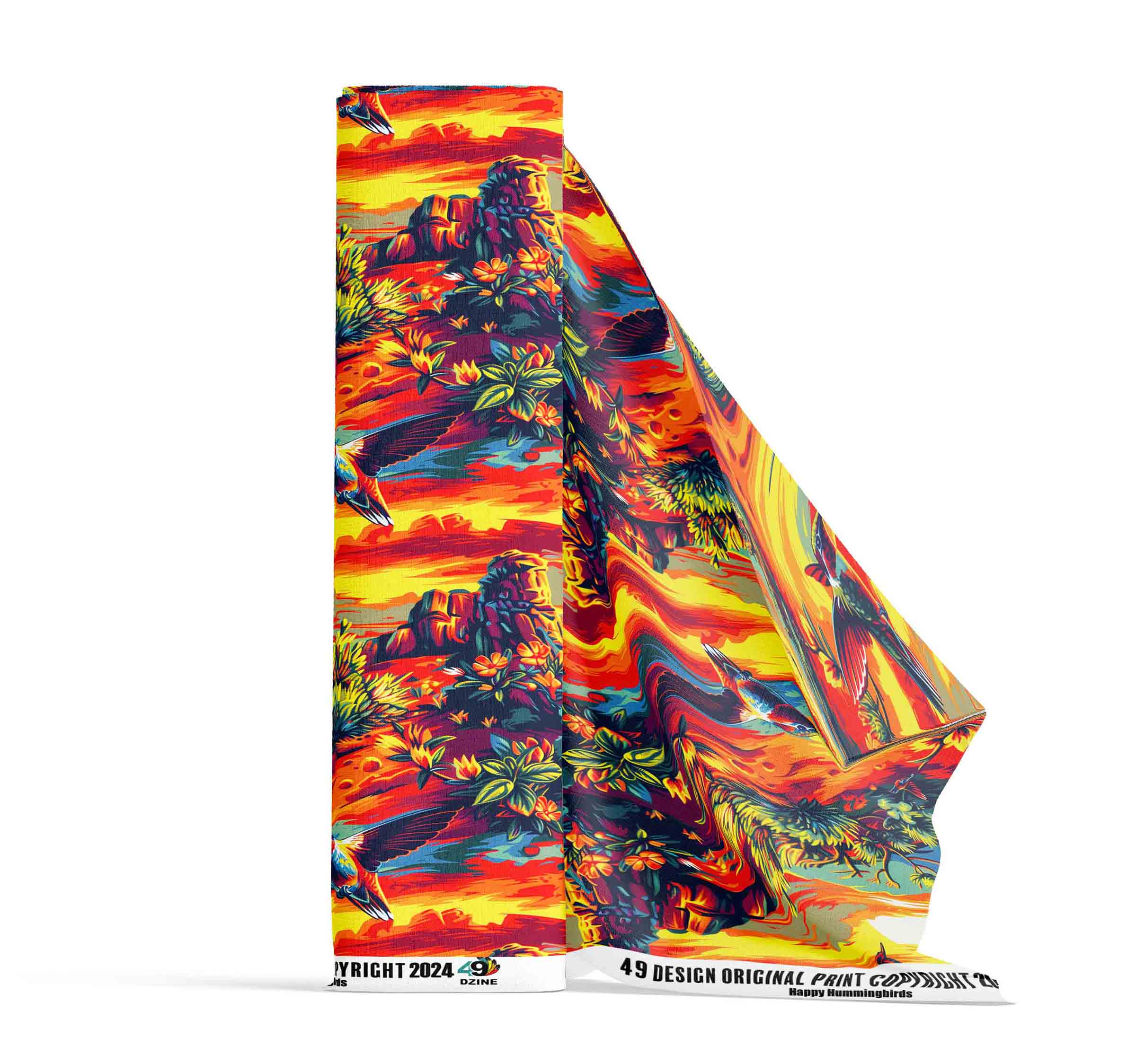 Happy Hummingbirds 42 Inch Cotton Poplin Pre Order