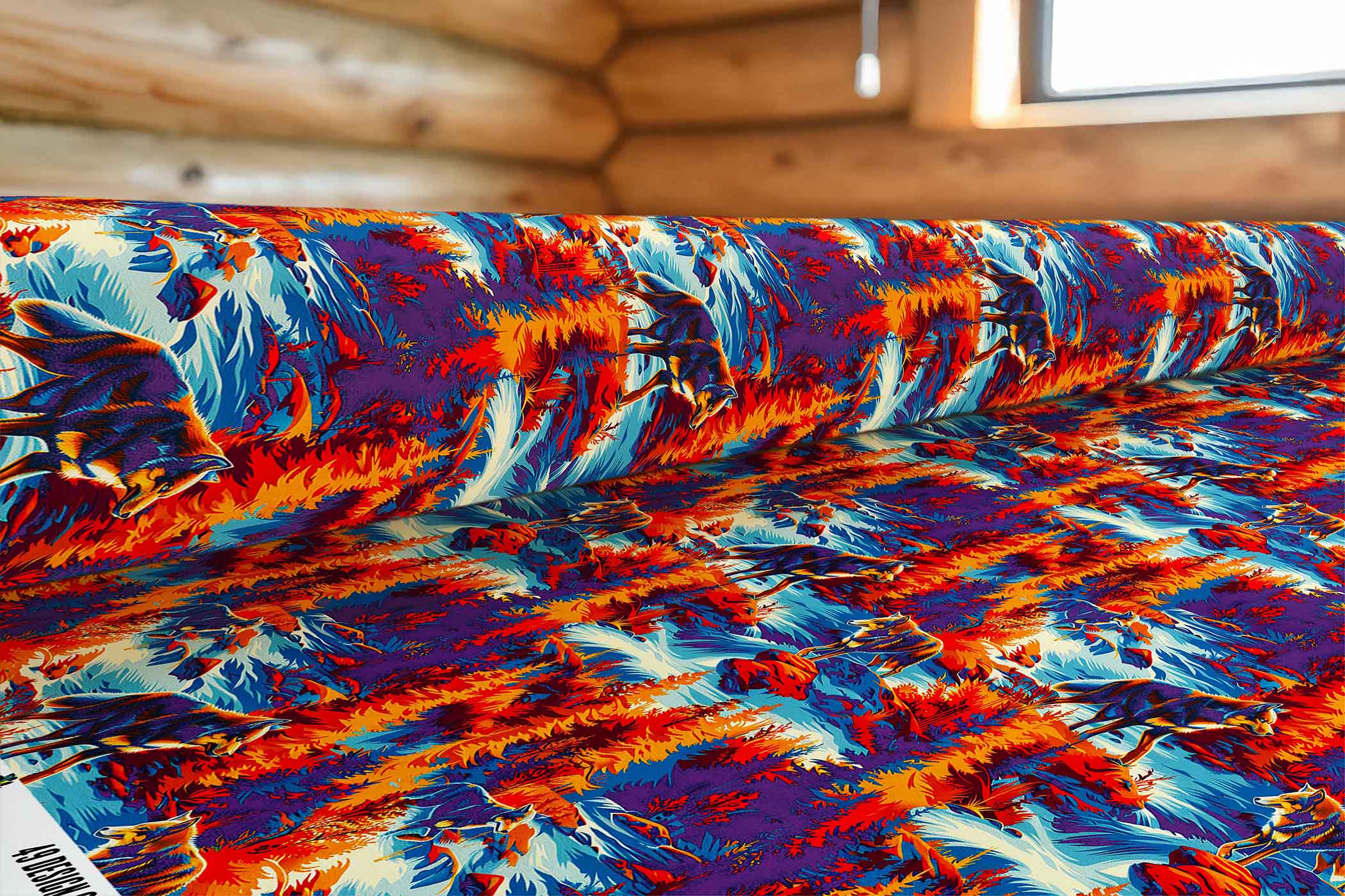 Hunting Wolves II 42 Inch Cotton Poplin Pre Order