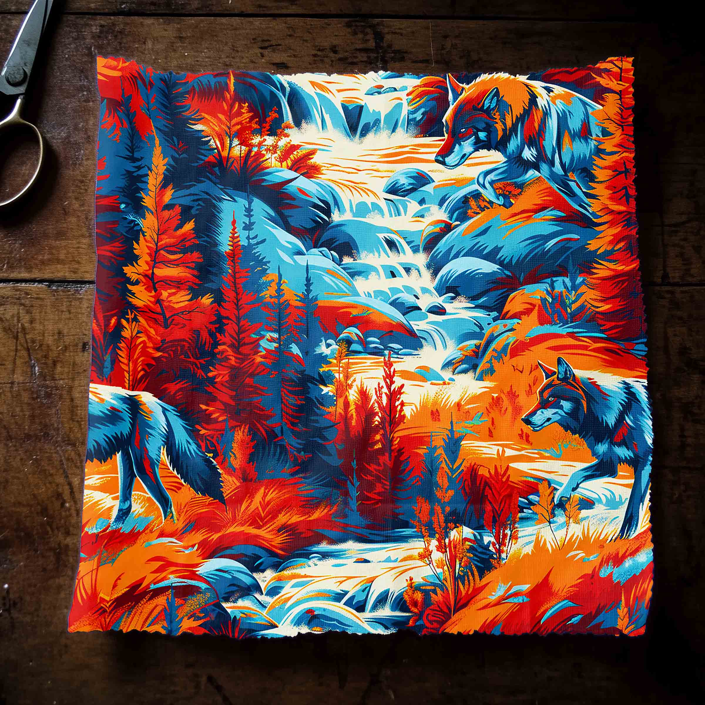 Hunting Wolves 42 Inch Cotton Poplin Pre Order