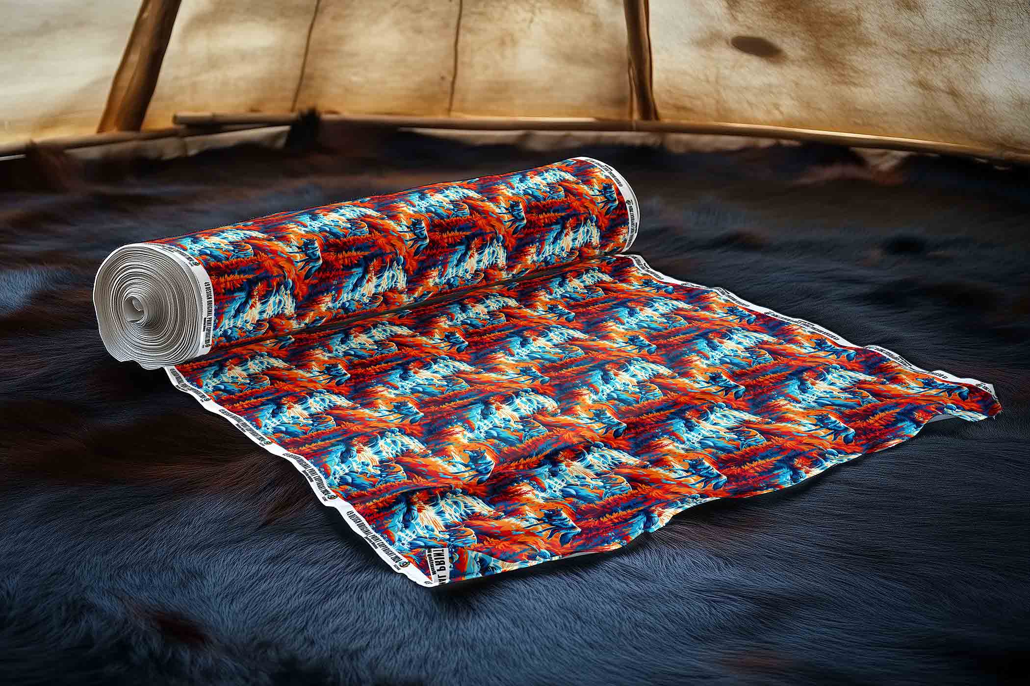 Hunting Wolves 42 Inch Cotton Poplin Pre Order