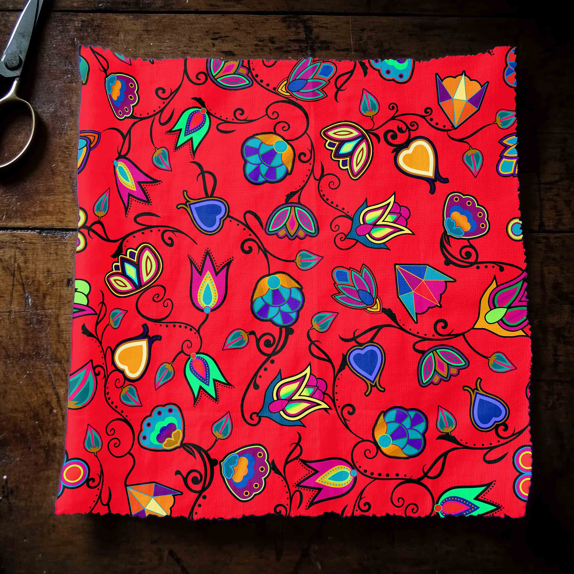 Indigenous Paisley Dahlia 42 Inch Cotton Poplin Pre Order