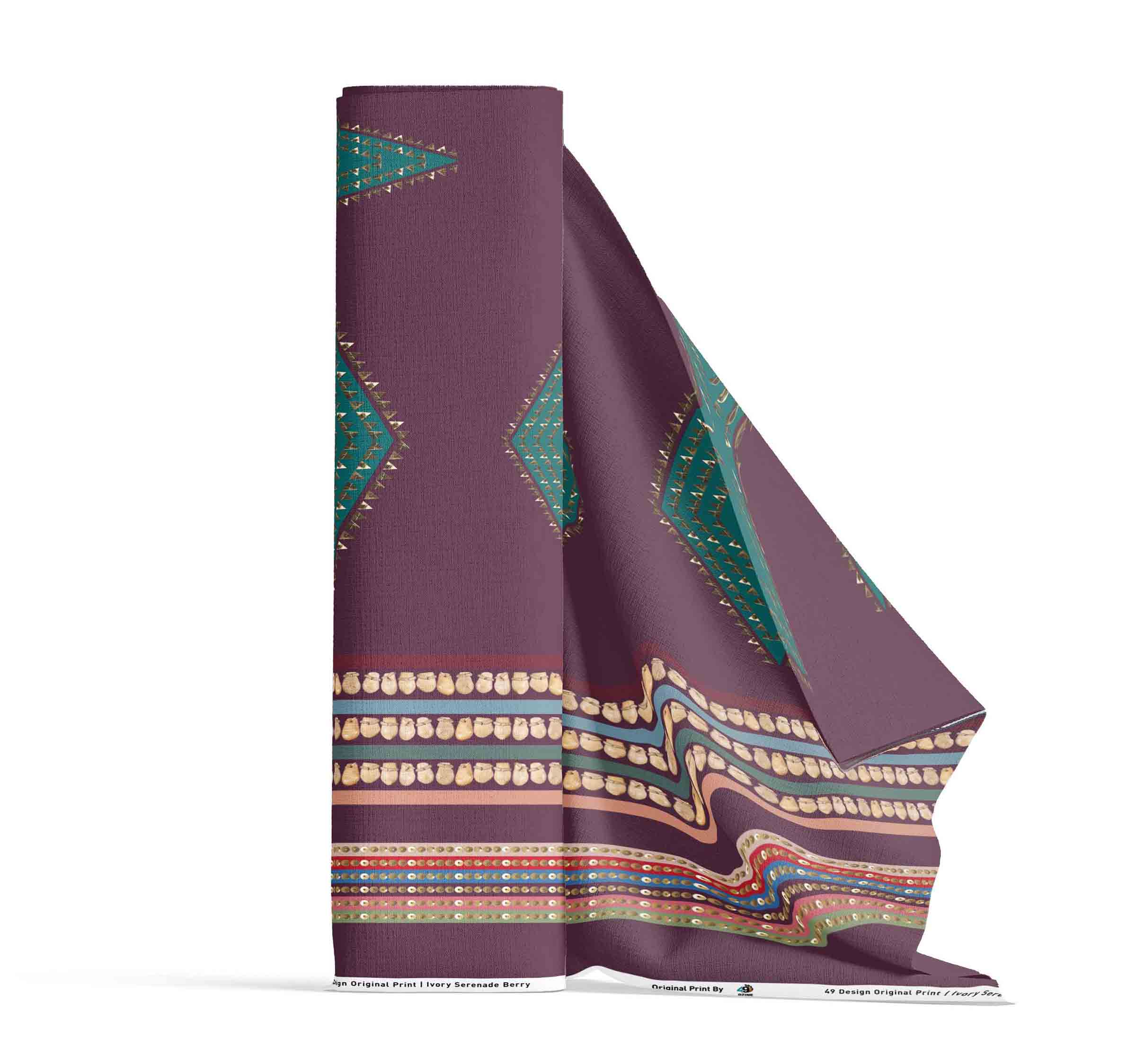 Ivory Serenade Berry 42 Inch Cotton Poplin Pre Order