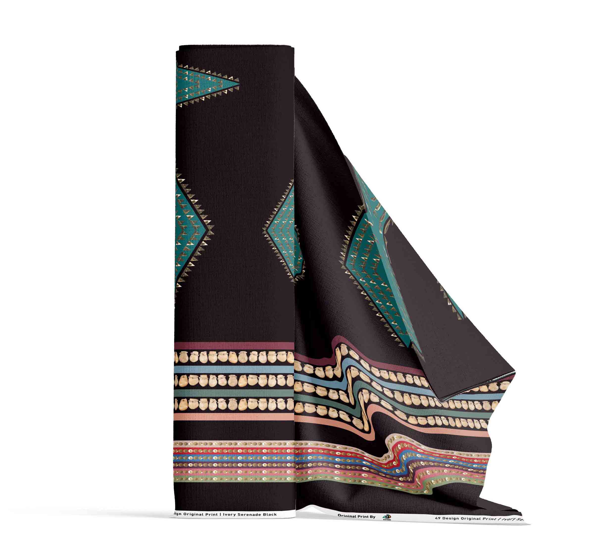 Ivory Serenade Black 42 Inch Cotton Poplin Pre Order