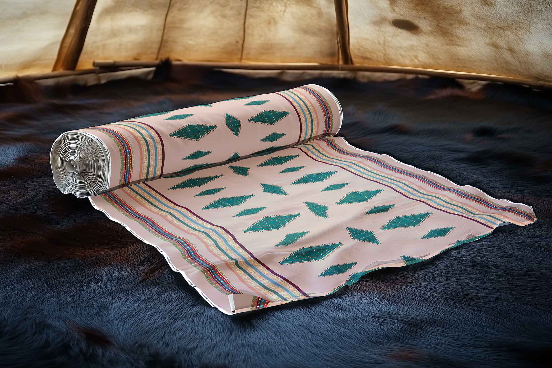 Ivory Serenade Blush 42 Inch Cotton Poplin Pre Order