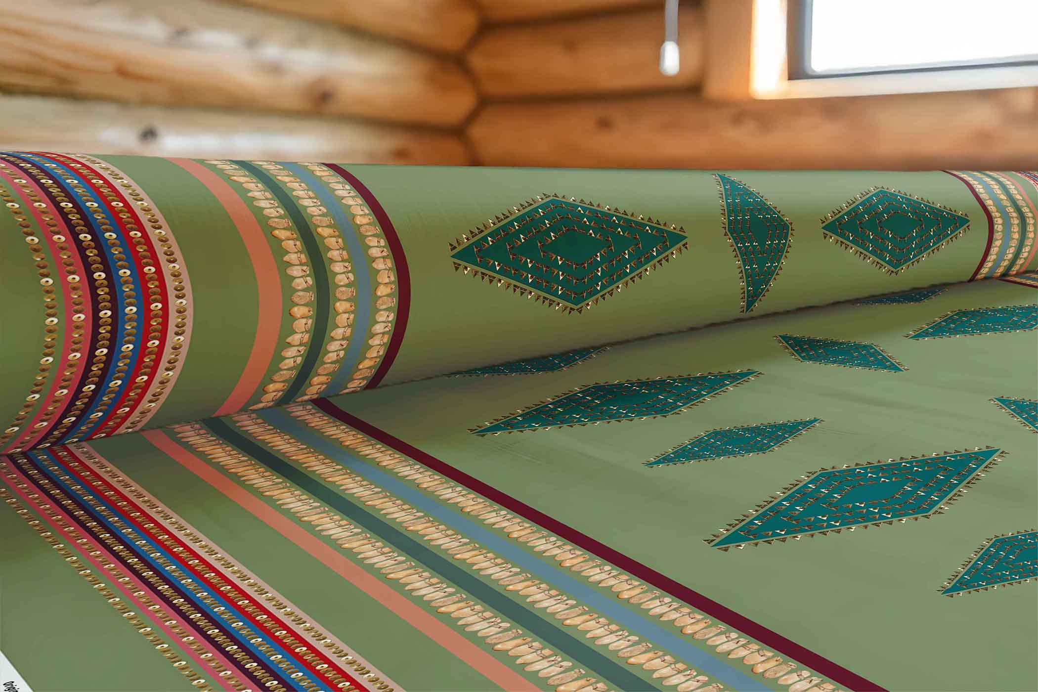 Ivory Serenade Sage 42 Inch Cotton Poplin Pre Order