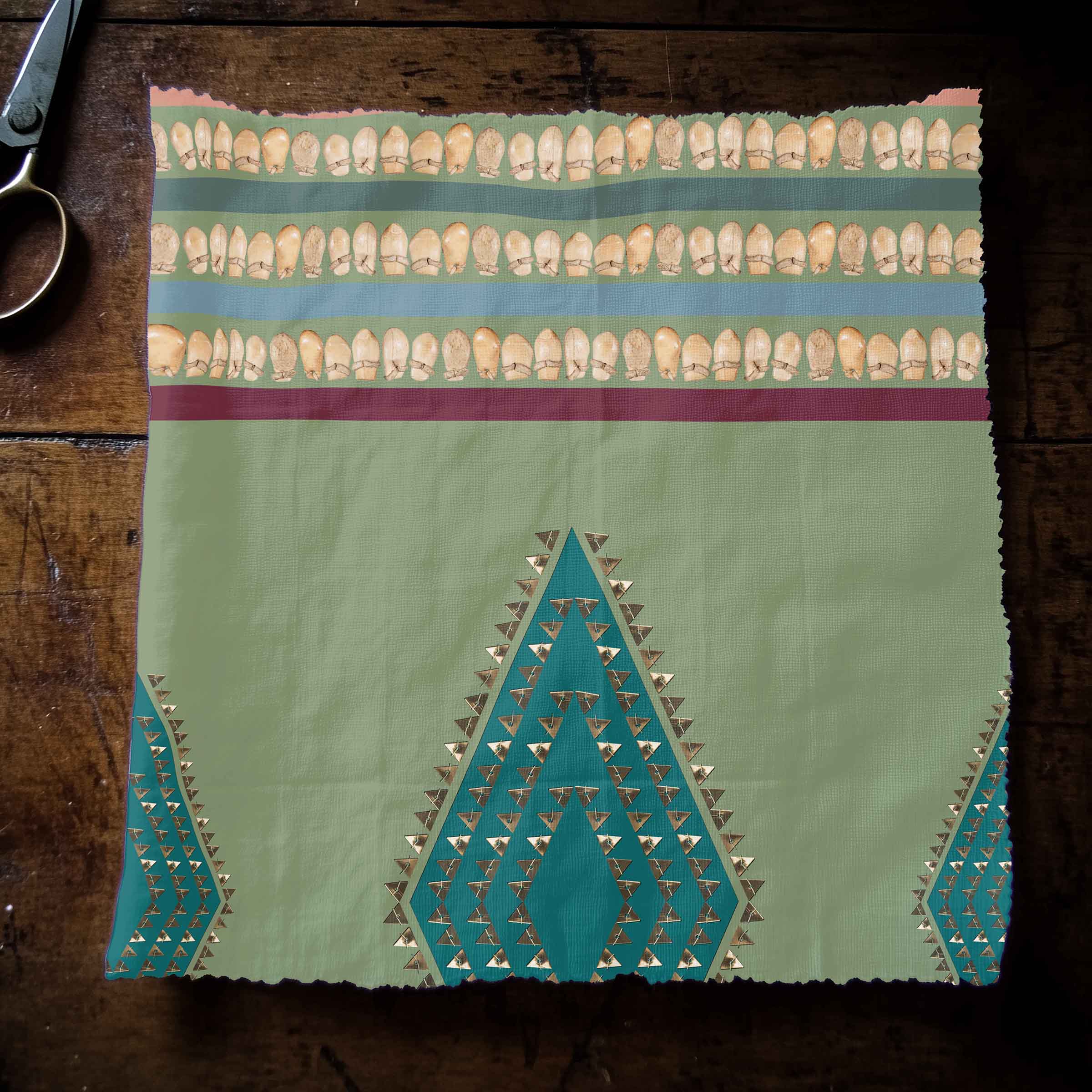 Ivory Serenade Sage 42 Inch Cotton Poplin Pre Order