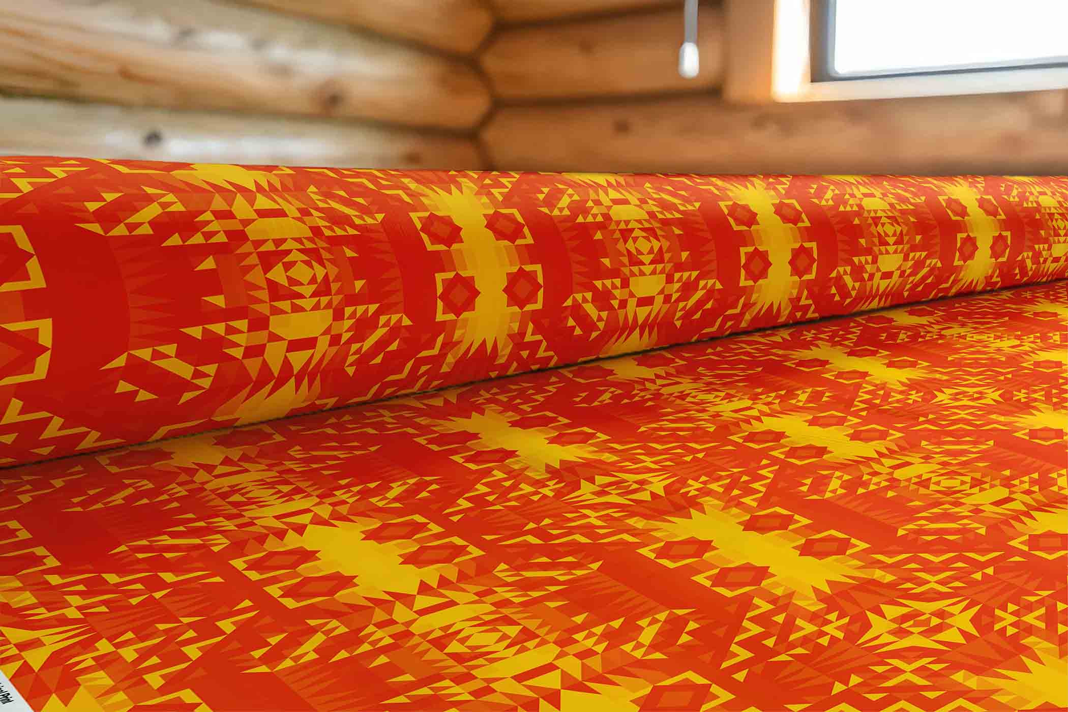 Kaleidoscope Orange 42 Inch Cotton Poplin Pre Order