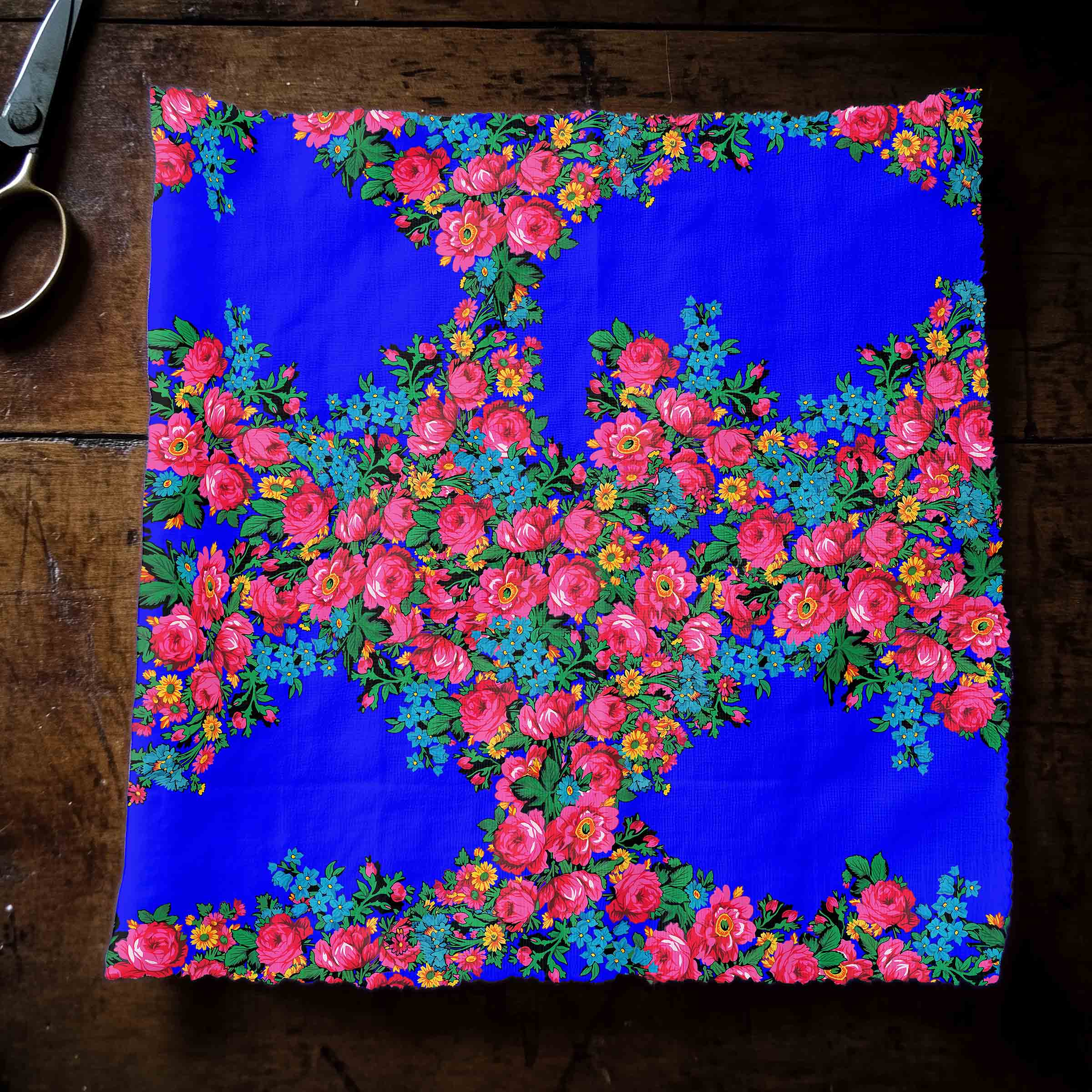 Kokum's Revenge Blue 42 Inch Cotton Poplin Pre Order
