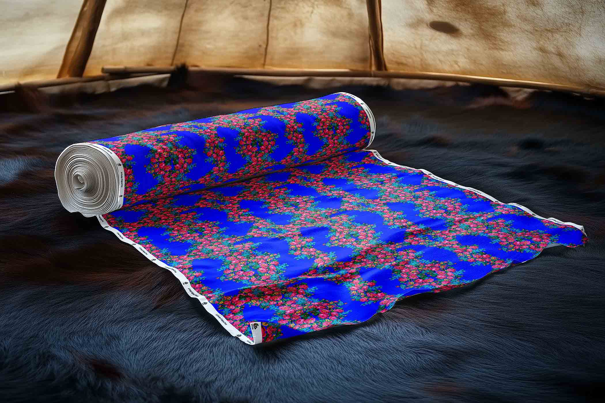 Kokum's Revenge Blue 42 Inch Cotton Poplin Pre Order