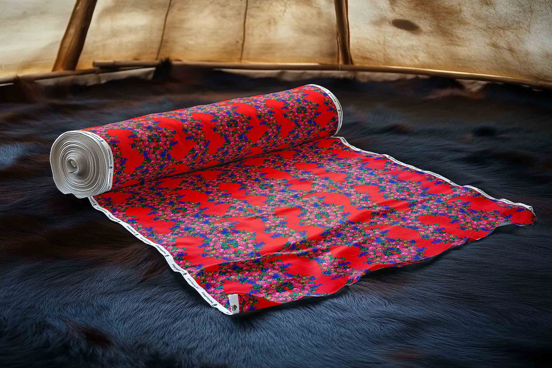 Kokum's Revenge Dahlia 42 Inch Cotton Poplin Pre Order