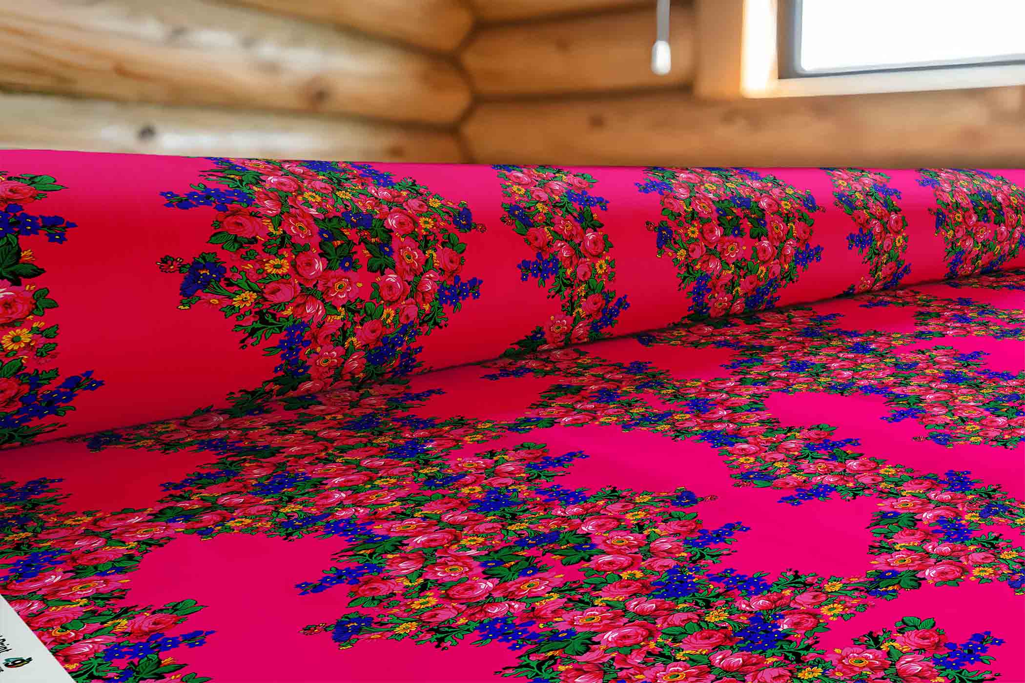 Kokum's Revenge Fuschia Satin Fabric By the Yard Pre Order