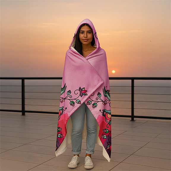 Amber Evening Garland Women's Hooded Blanket