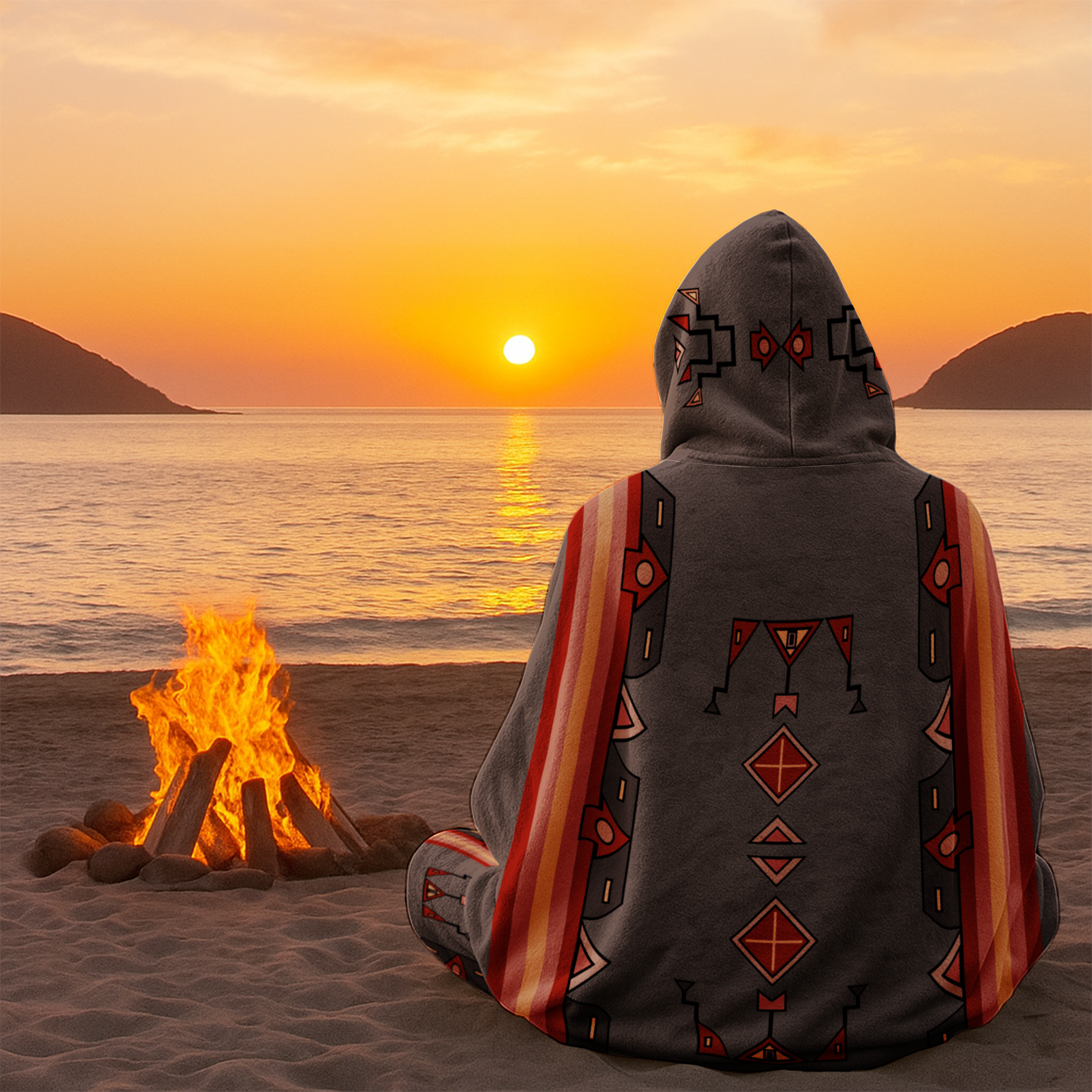 Cinder Guardian Men's Hooded Blanket