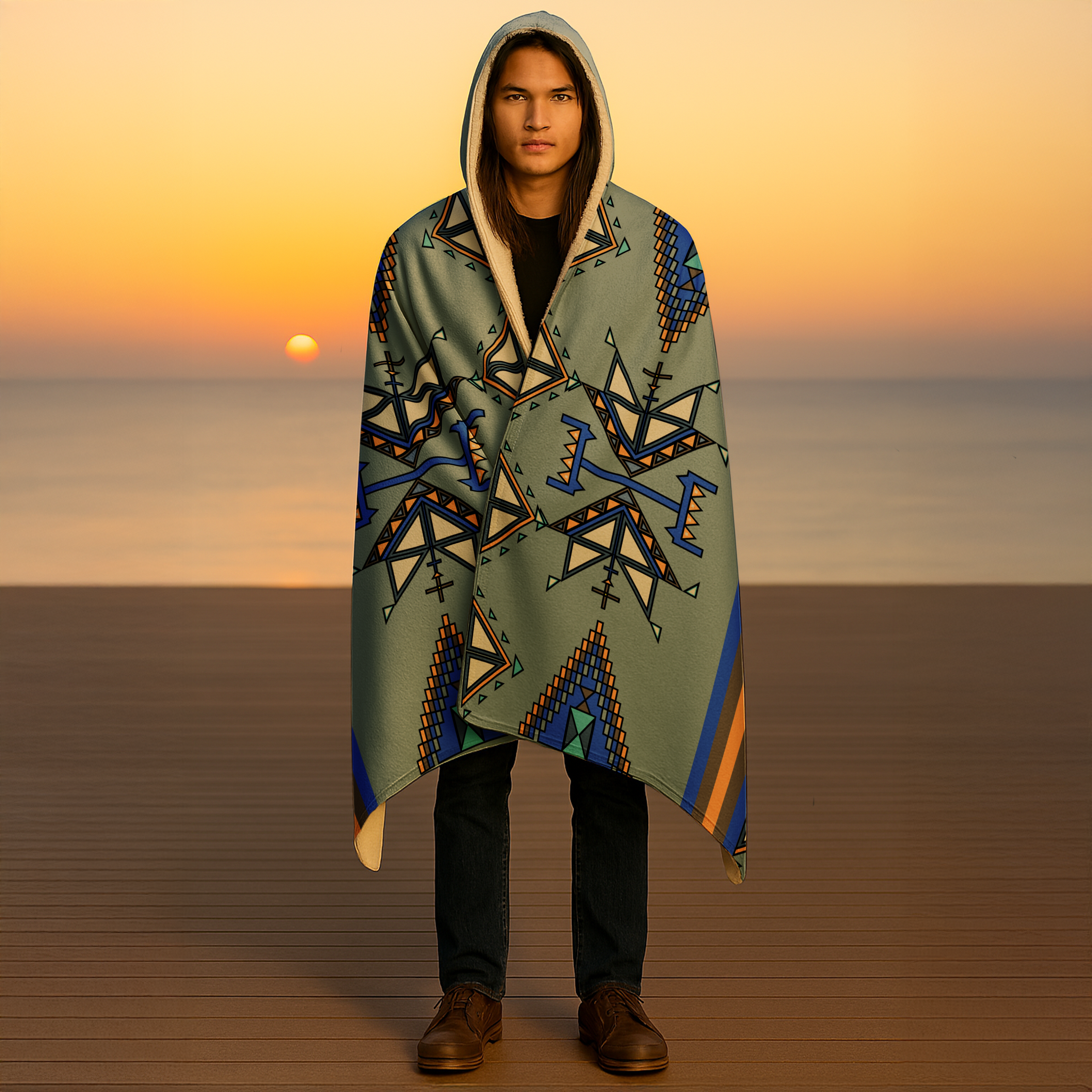 Eagle Strike Men's Hooded Blanket