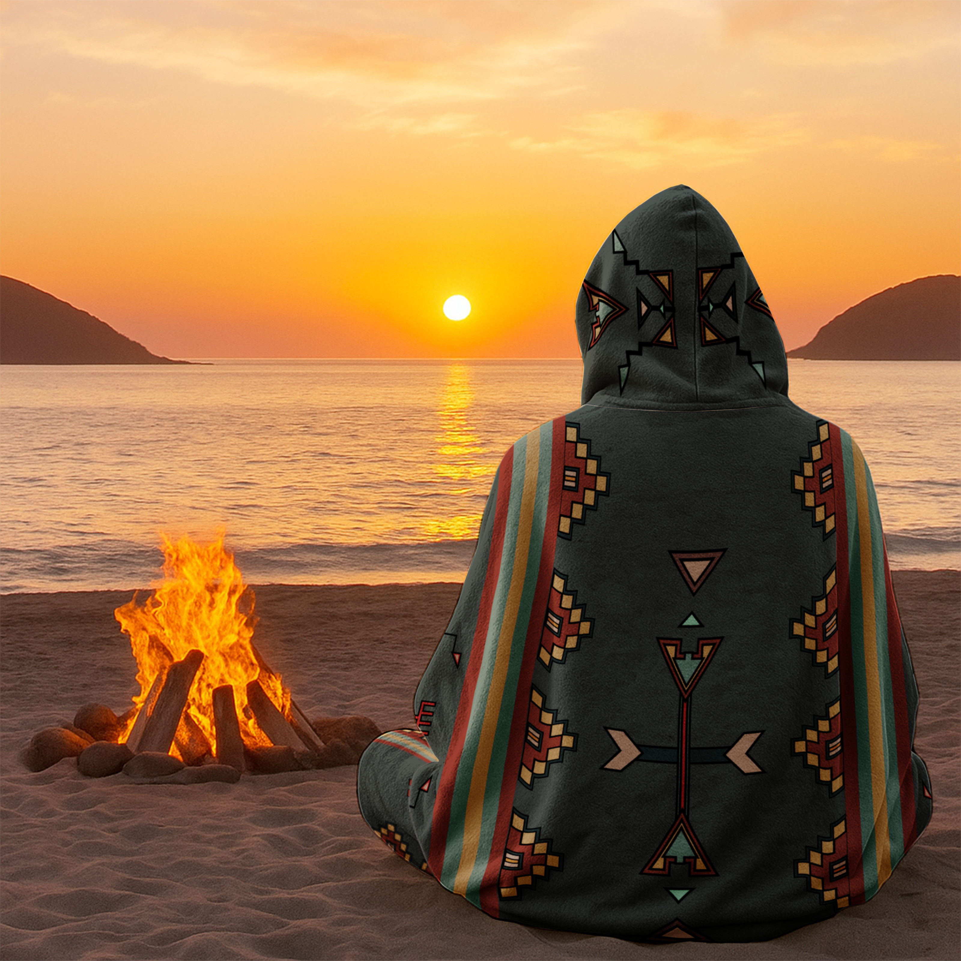 Earth Stepper Men's Hooded Blanket