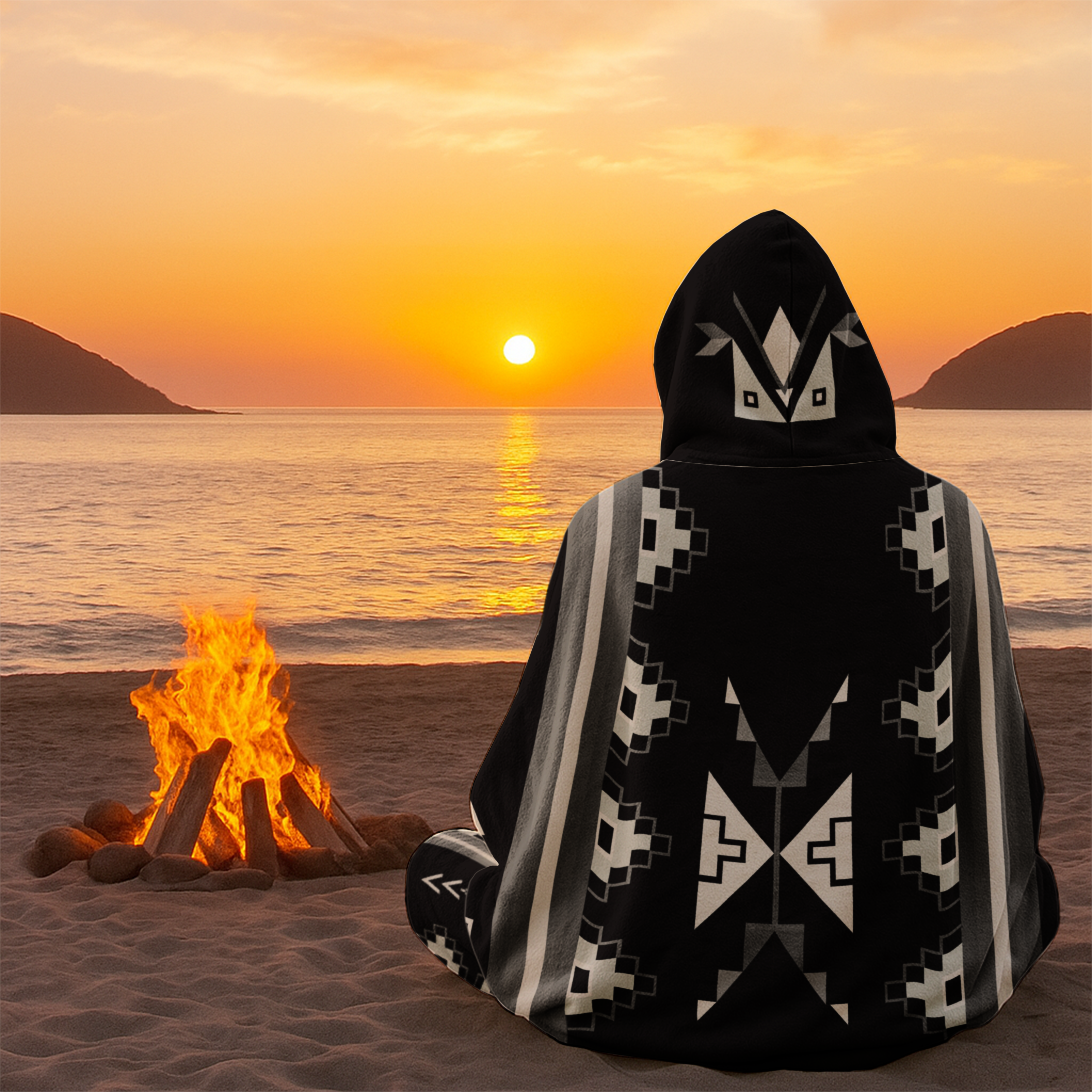 Owl Watcher Men's Hooded Blanket