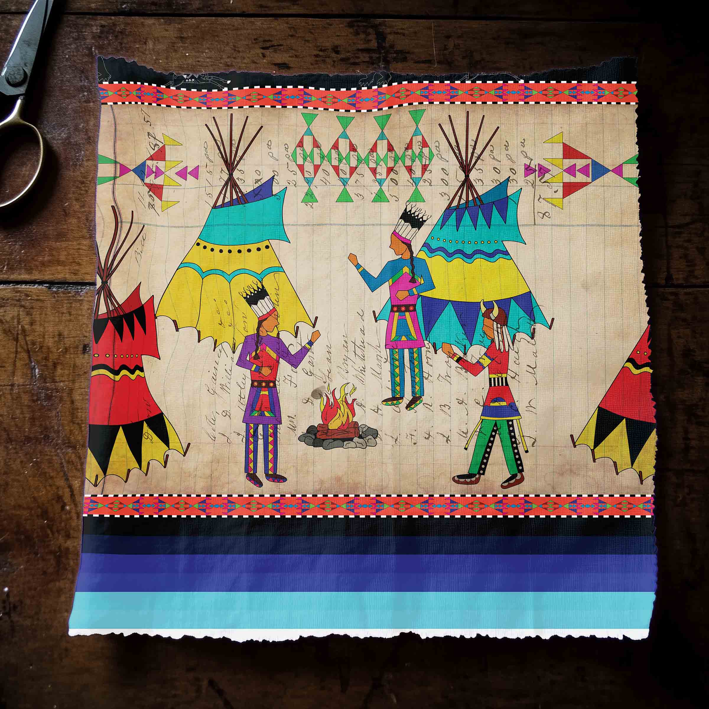 Ledger Chiefs Midnight 42 inch Cotton Poplin Pre Order