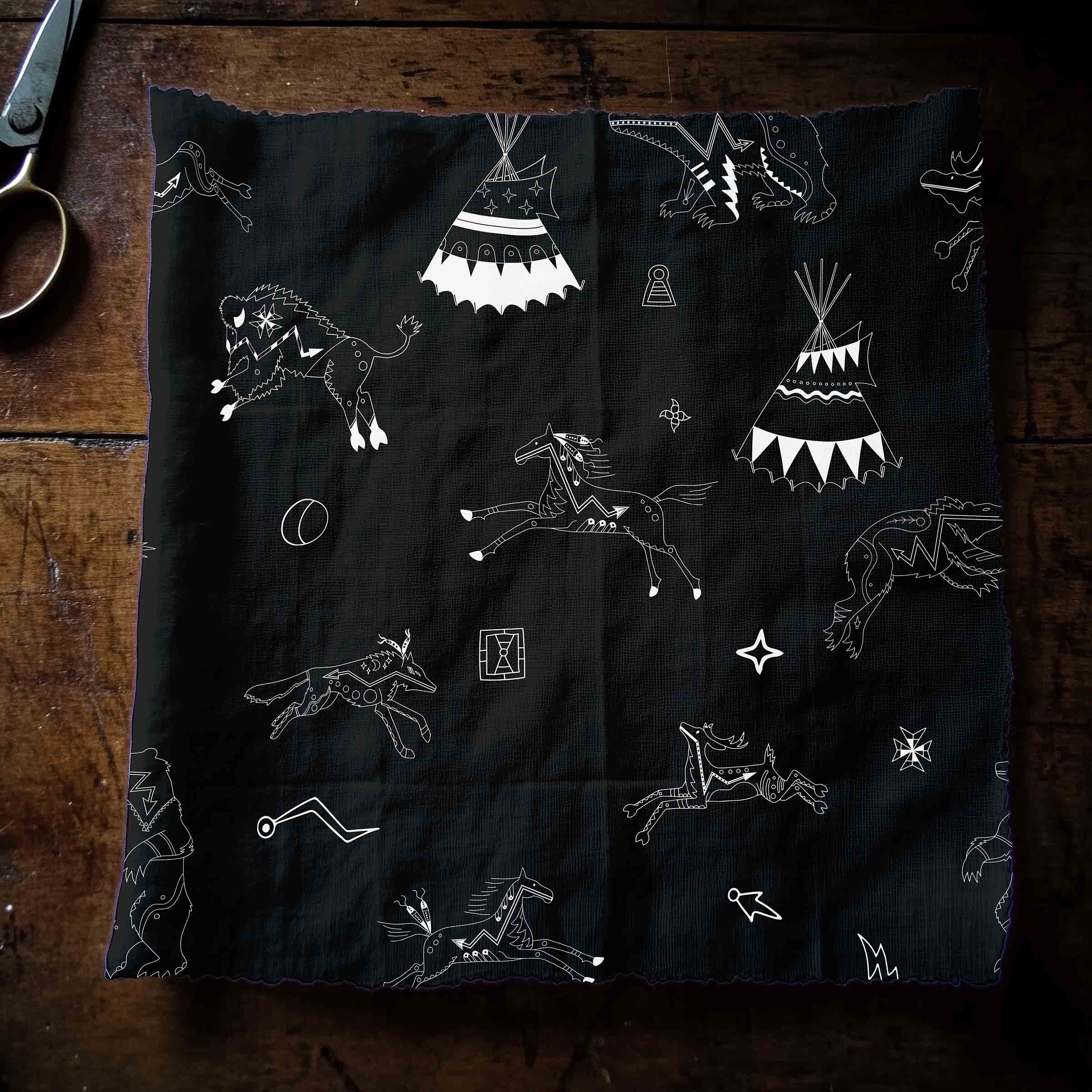 Ledger Dabbles Black 42 Inch Cotton Poplin Pre Order