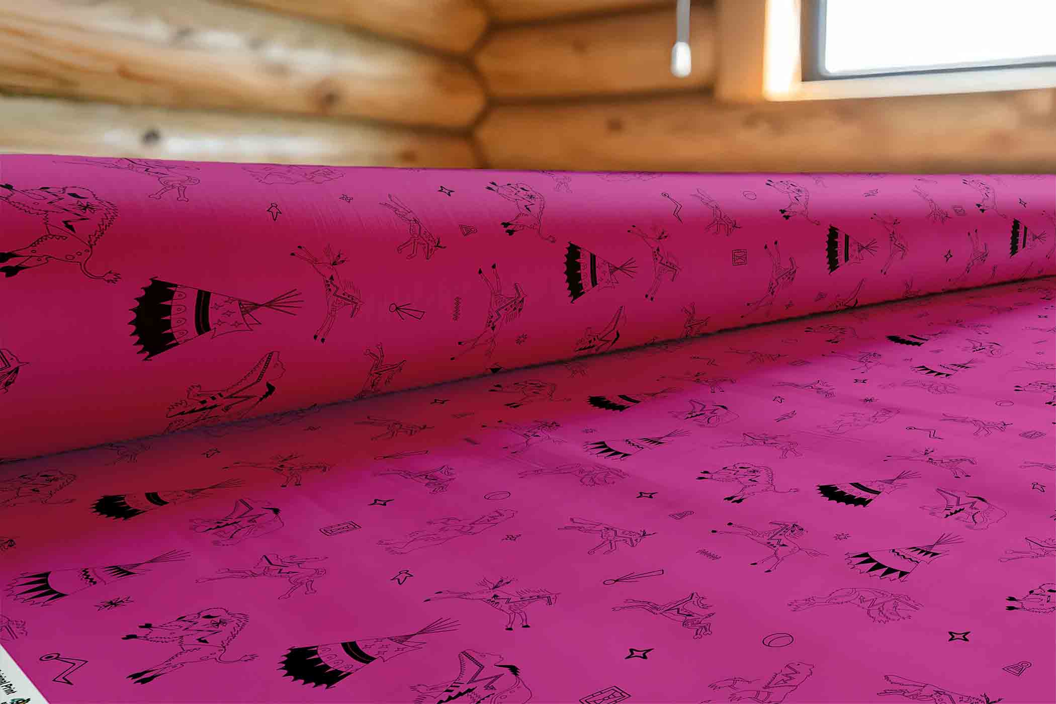 Ledger Dabbles Magenta 42 Inch Cotton Poplin Pre Order