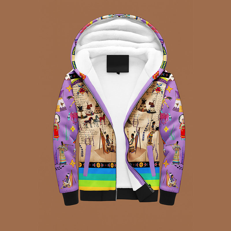 Legacy of the Rainy Chief Purple Sherpa Hoodie