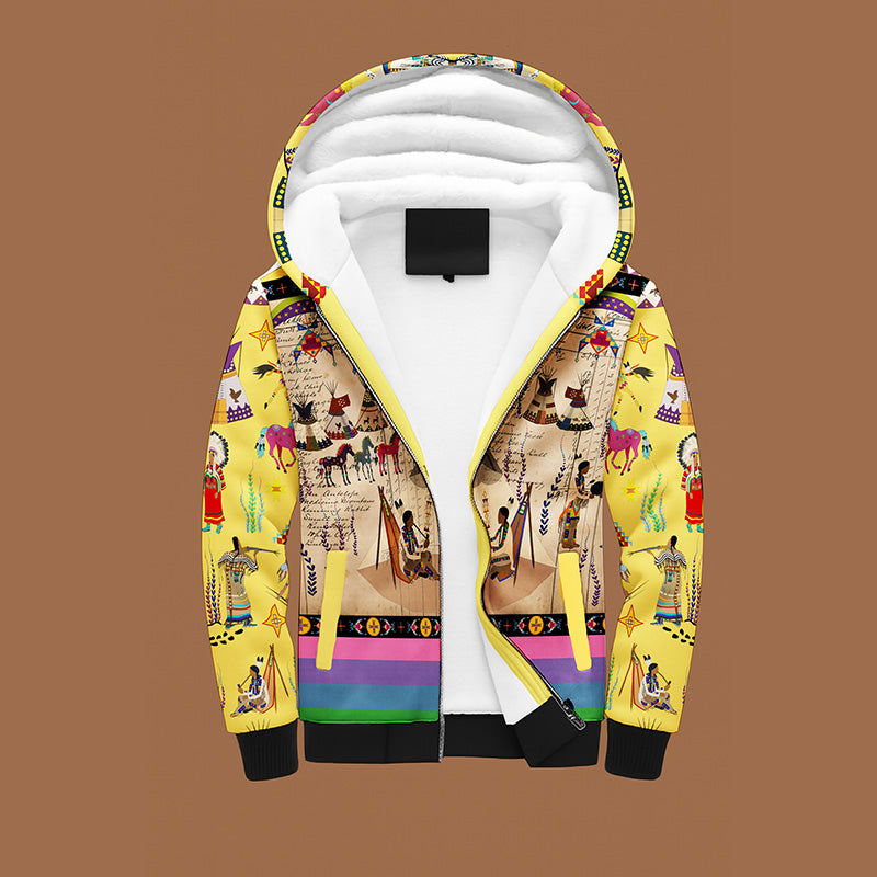Legacy of the Rainy Chief Yellow Sherpa Hoodie