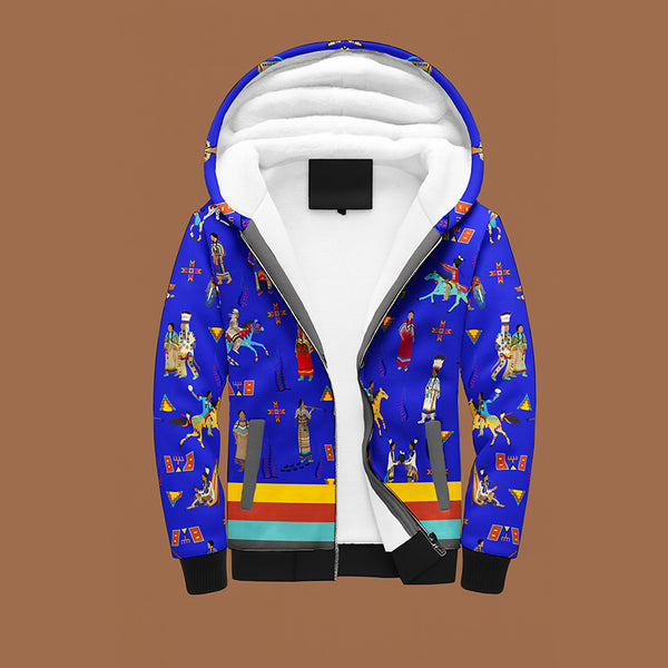 Lineage Figures Blue Sherpa Hoodie