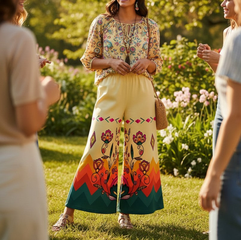 Maple Shine Ribbon Rose Ribbon Pant