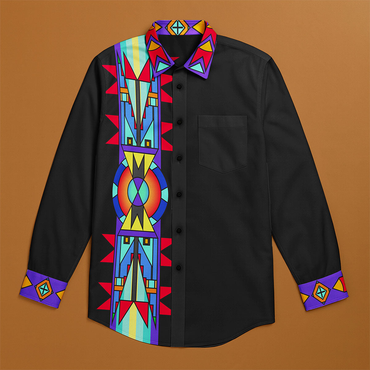 Sacred Path Men's Casual Dress Shirt