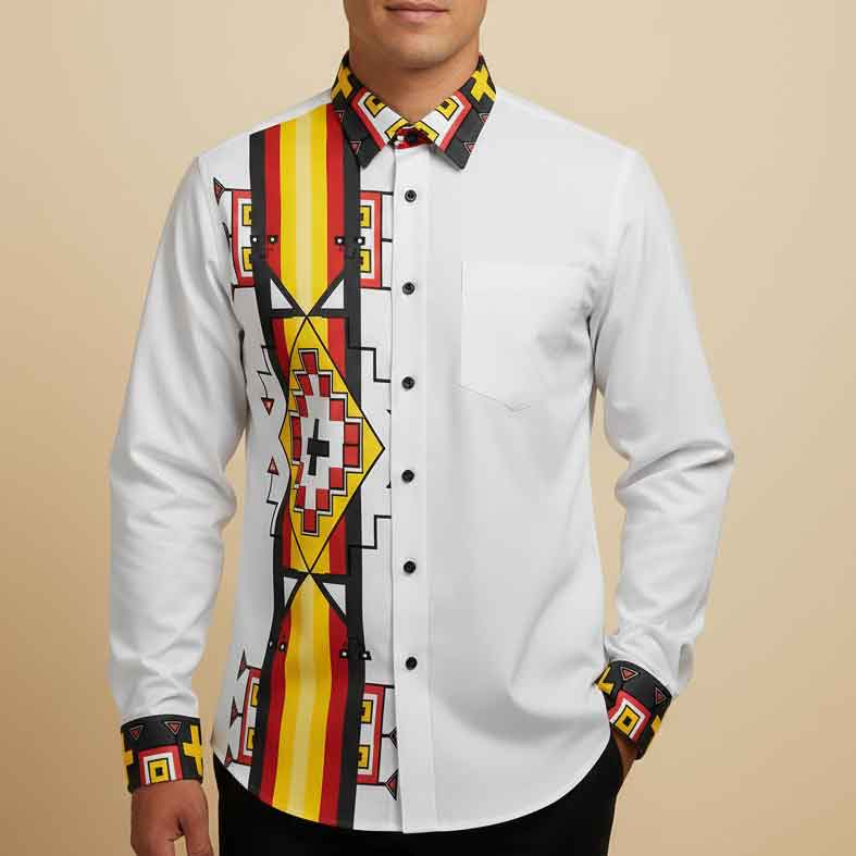 Shield Keeper Men's Casual Dress Shirt