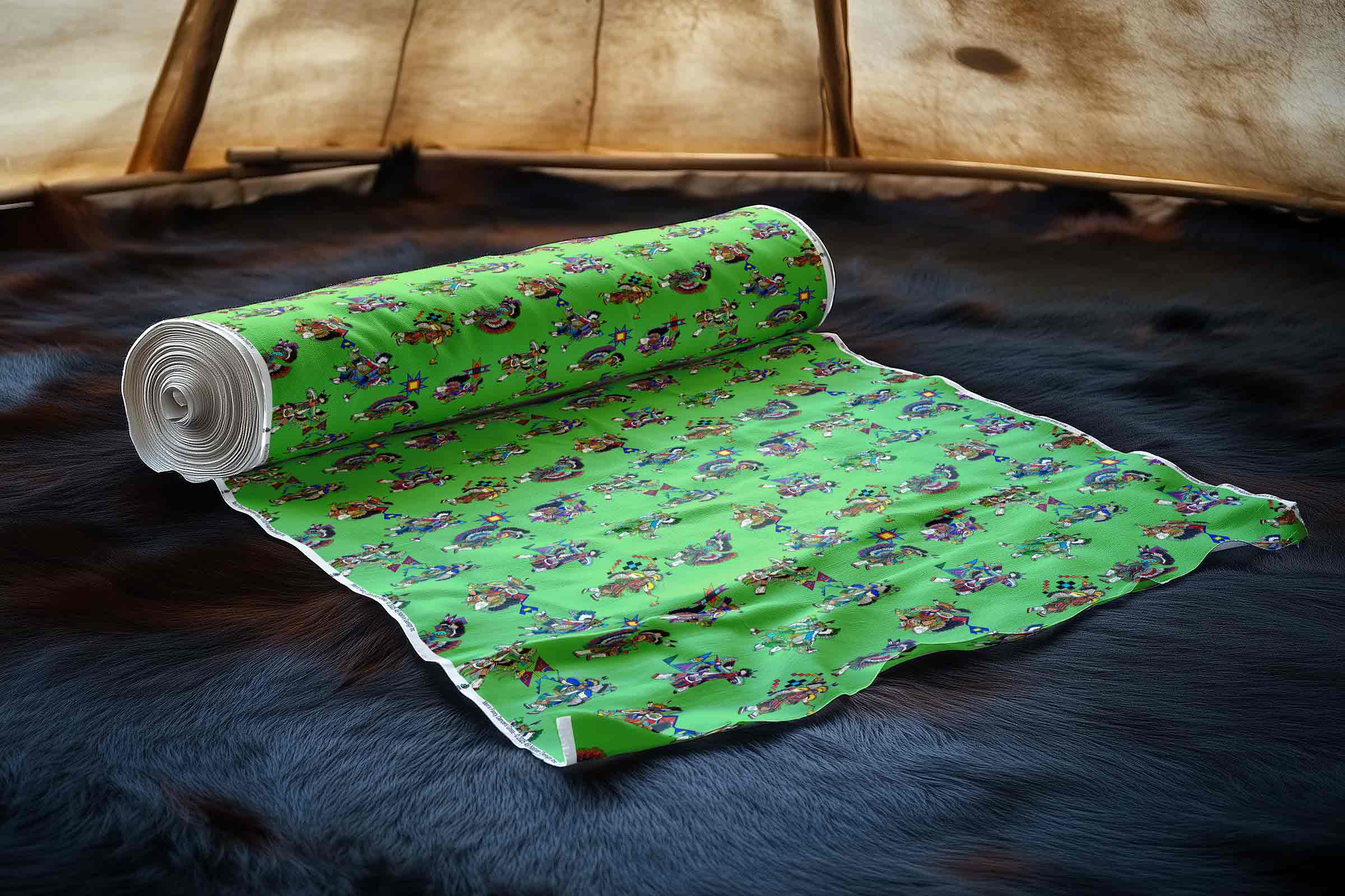 Men's Fancy Dancers Grass Large 42 Inch Cotton Poplin Pre Order