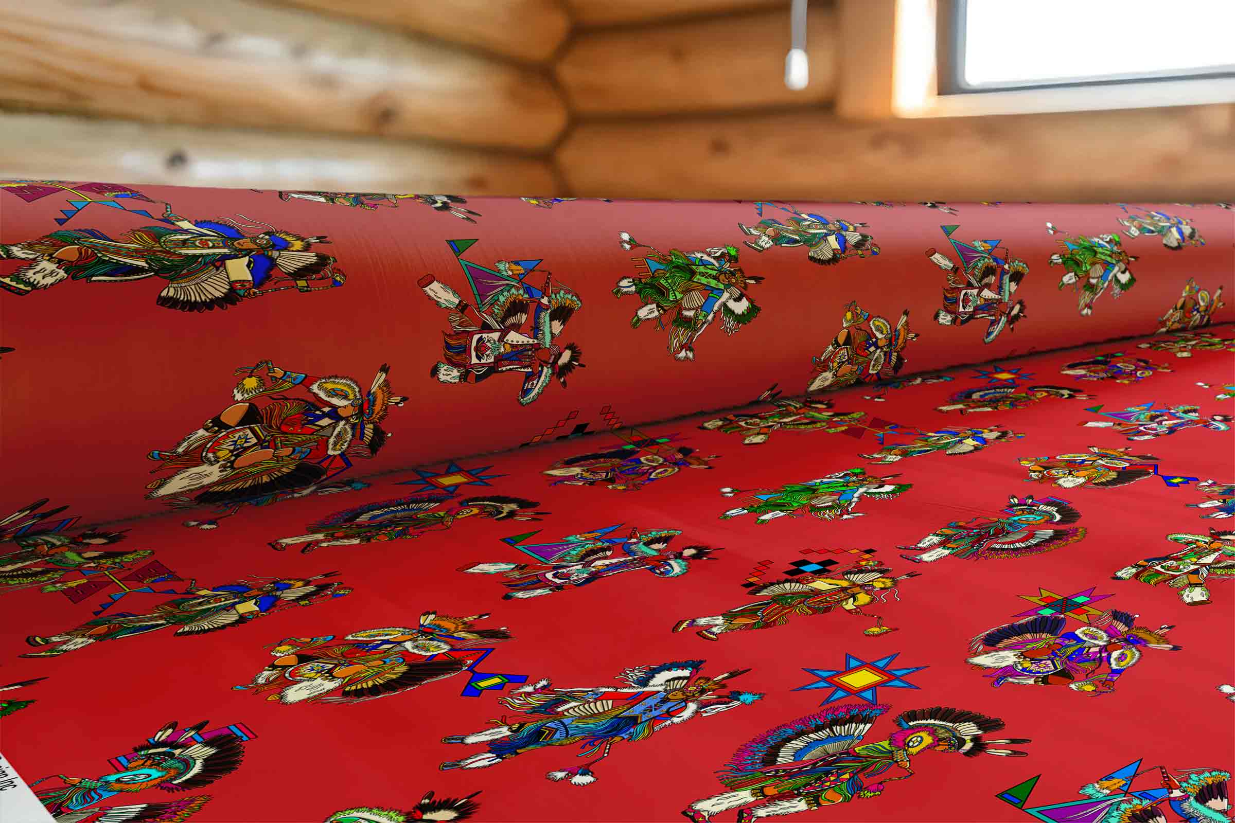 Men's Fancy Dancers Terra Cotta Large 42 Inch Cotton Poplin Pre Order