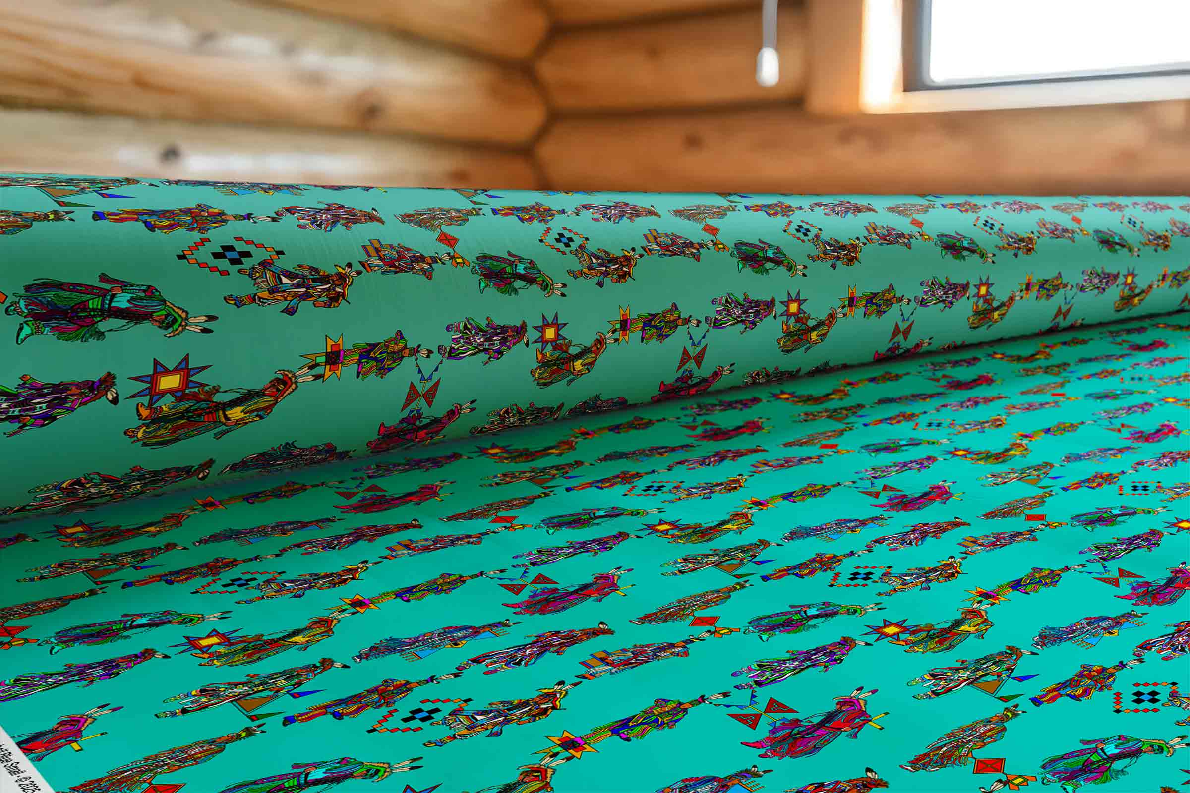 Men's Grass Dancers Eggshell Blue Small 42 Inch Cotton Poplin Pre Order