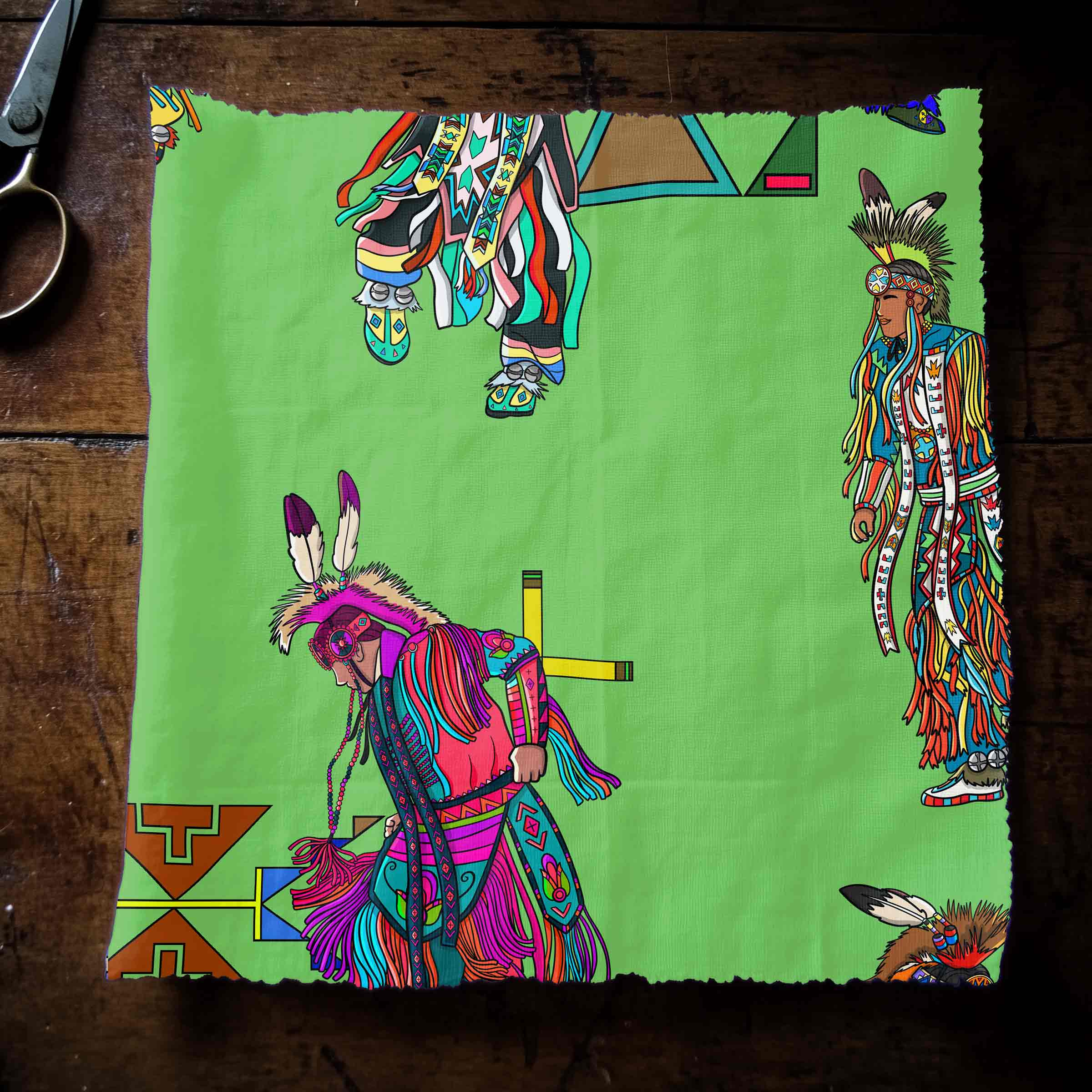 Men's Grass Dancers Grass Large 42 Inch Cotton Poplin Pre Order