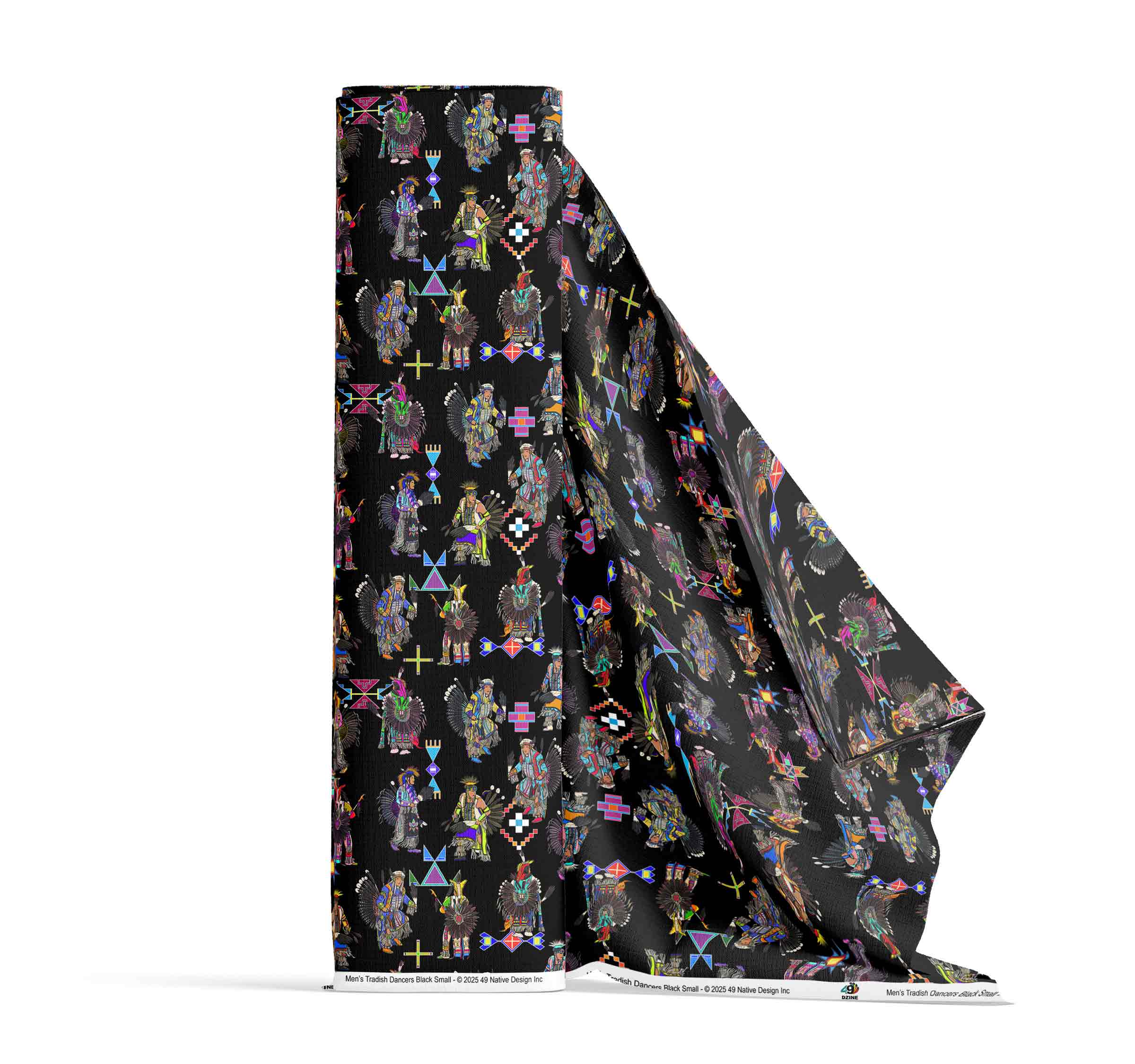 Men's Tradish Dancers Black Small 42 Inch Cotton Poplin Pre Order