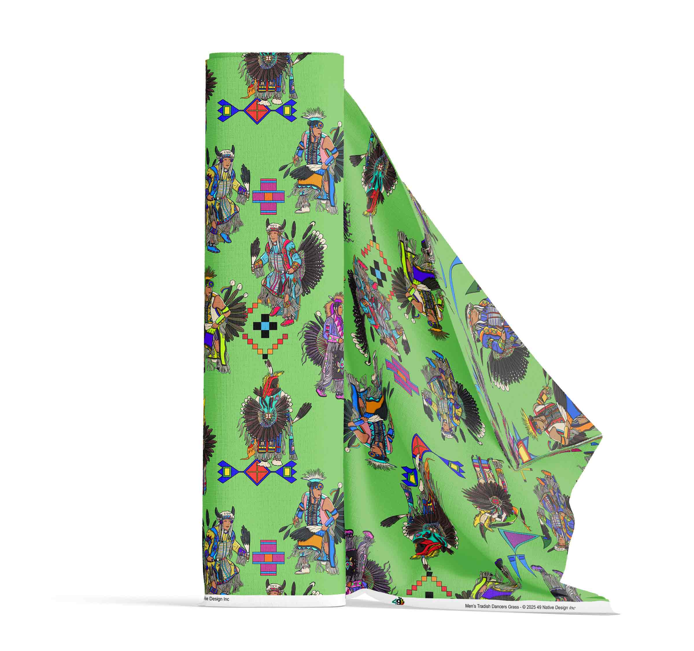 Men's Tradish Dancers Grass Large 42 Inch Cotton Poplin Pre Order