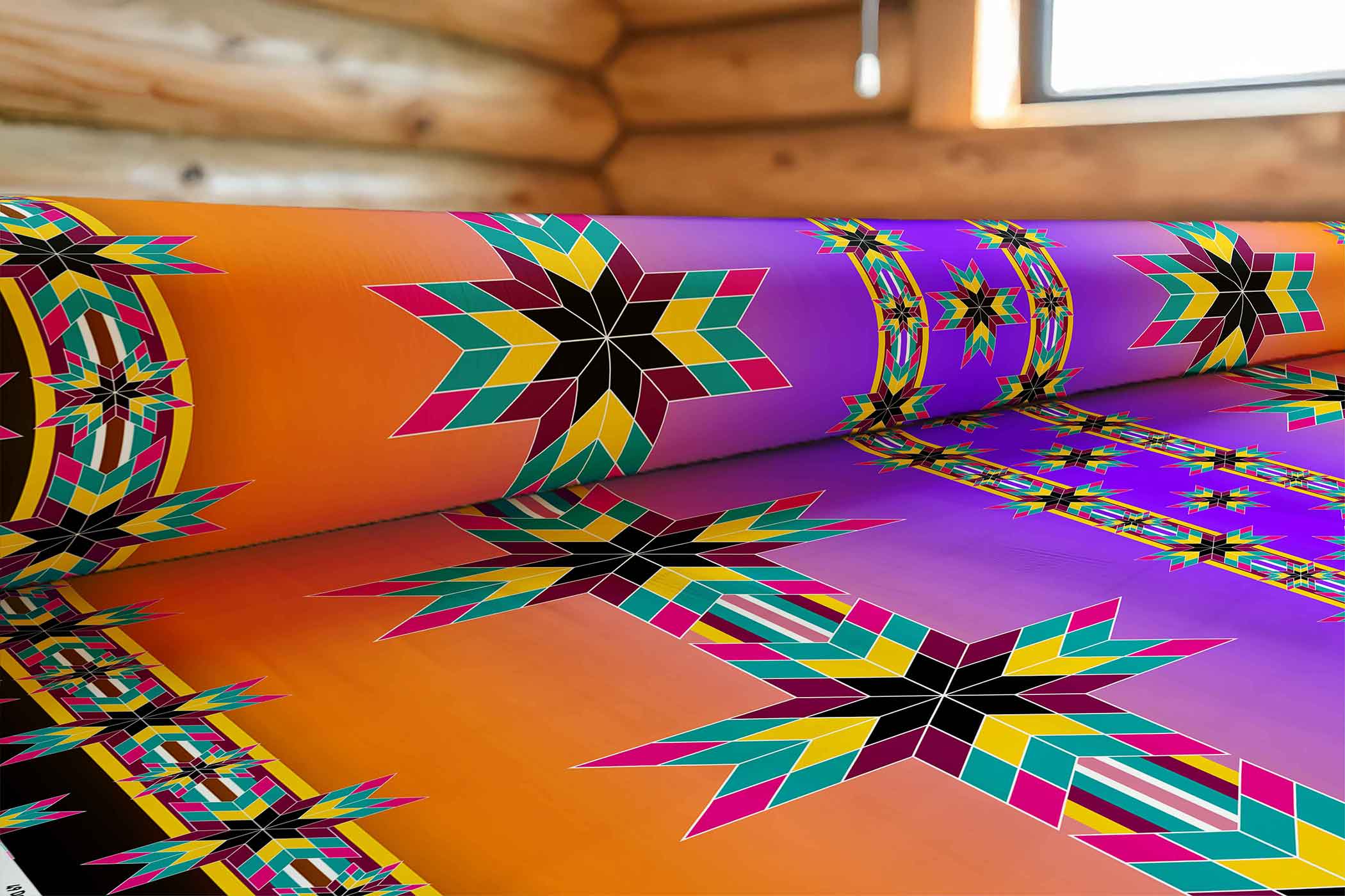 Morning Star Berry Burst 42 Inch Cotton Poplin Pre Order