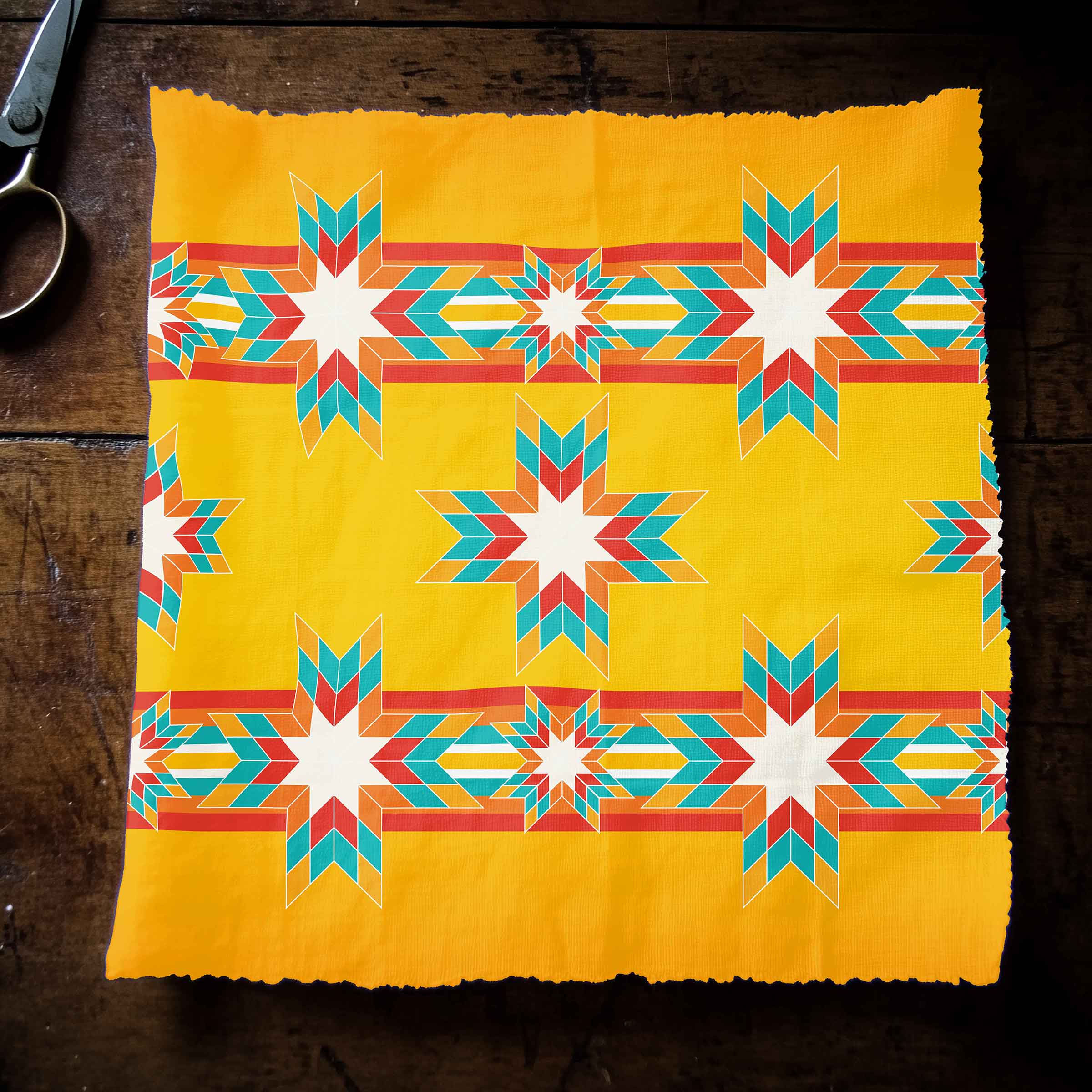 Morning Star Sunset 42 Inch Cotton Poplin Pre Order